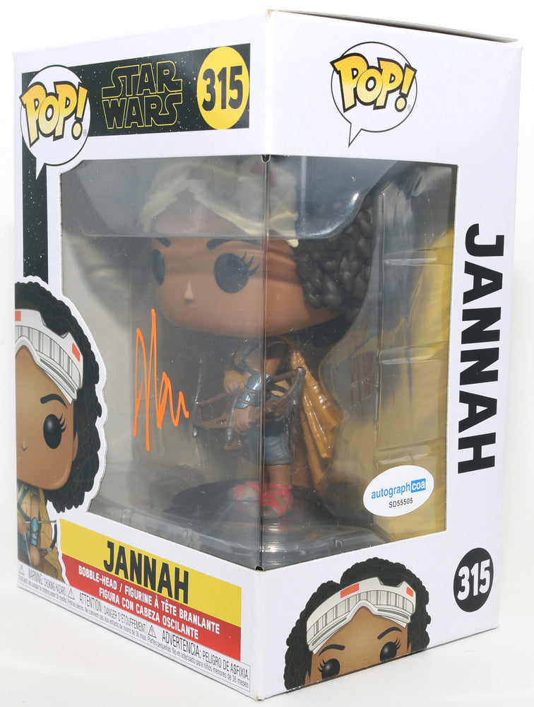 
                  
                    Naomi Ackie as Jannah in Star Wars: Rise of Skywalker (ACOA) Signed Funko POP! #315
                  
                