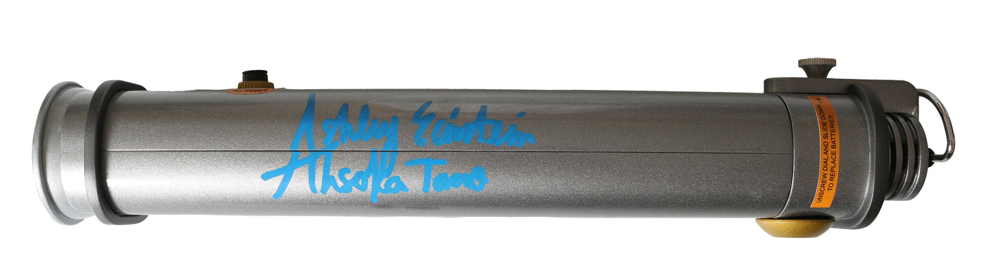 
                  
                    Ahsoka Tano from Rebels & the Mandalorian Disney Galaxy's Edge Prop Replica Legacy Lightsaber Signed by Ashley Eckstein & Rosario Dawson
                  
                