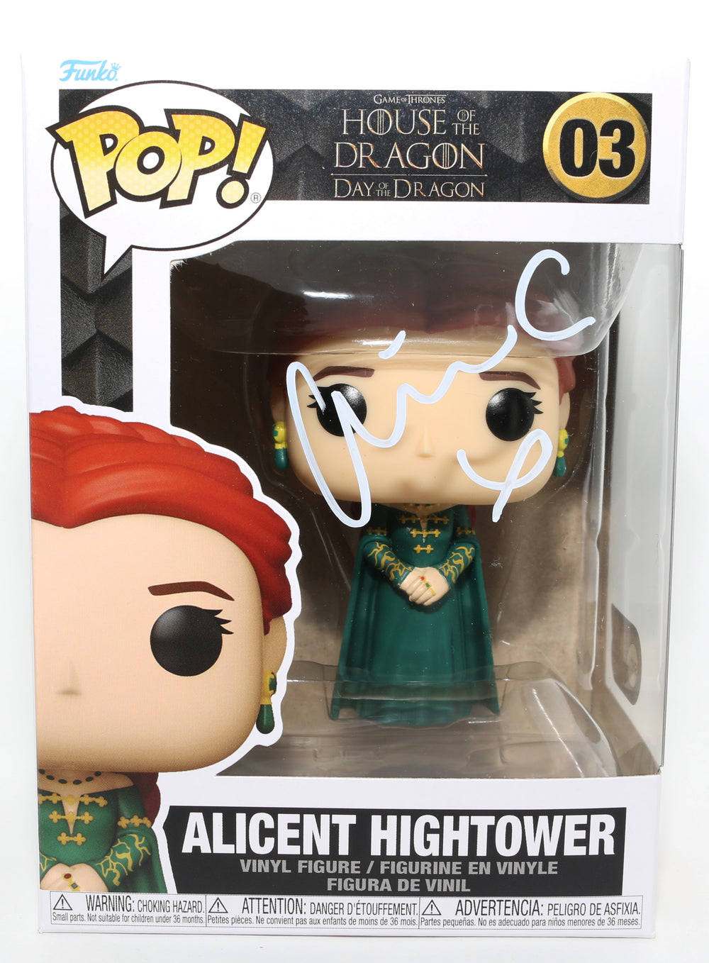 Olivia Cooke as Alicent Hightower in House of the Dragon (SWAU) Signed Funko POP! #03