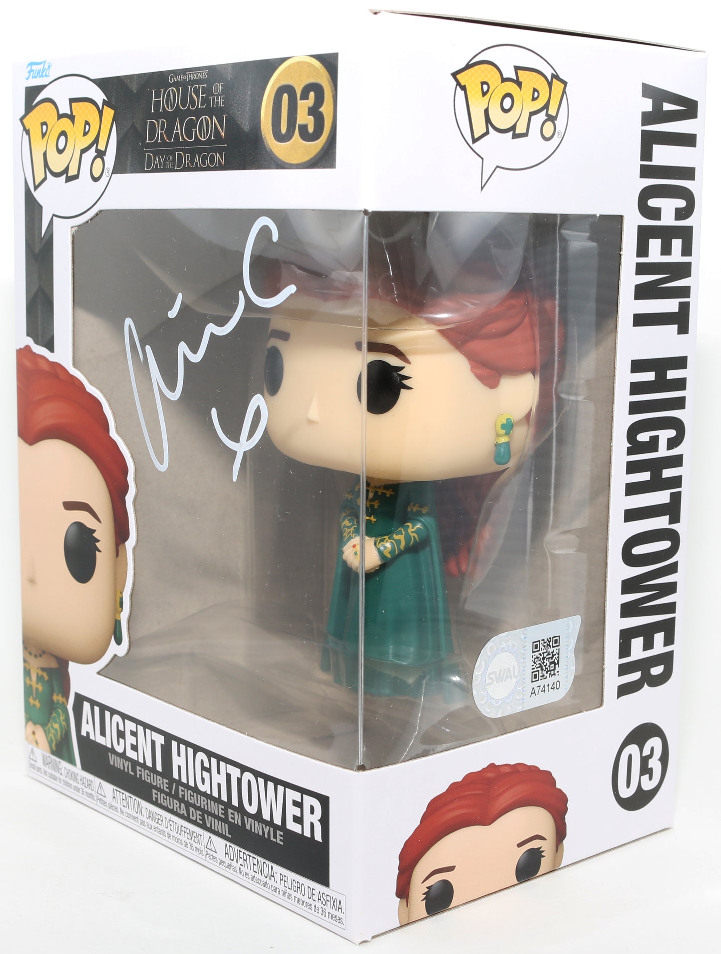 
                  
                    Olivia Cooke as Alicent Hightower in House of the Dragon (SWAU) Signed Funko POP! #03
                  
                