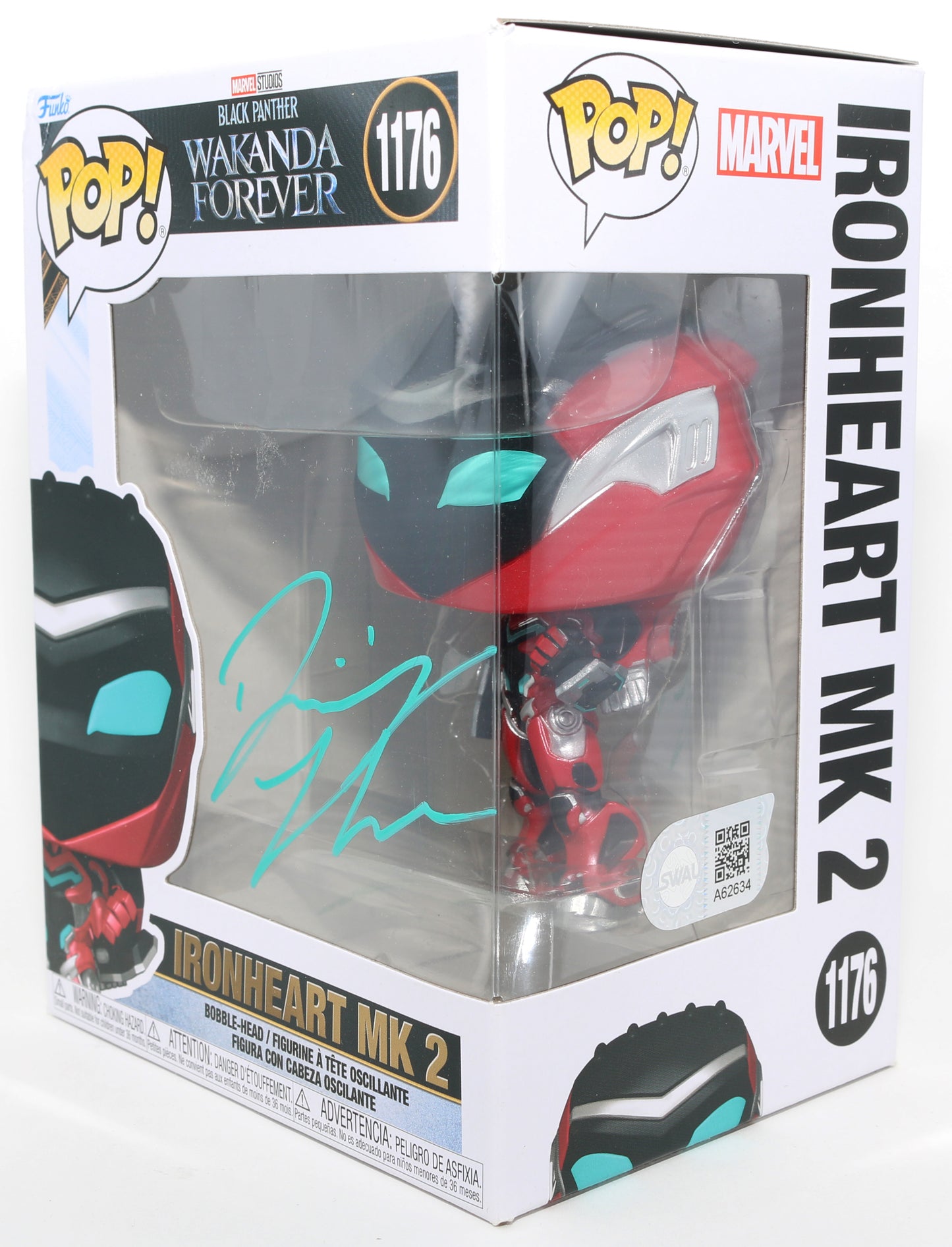 
                  
                    Dominique Thorne as Ironheart Mark 2 in Black Panther: Wakanda Forever (SWAU) Signed Funko POP! #1176
                  
                