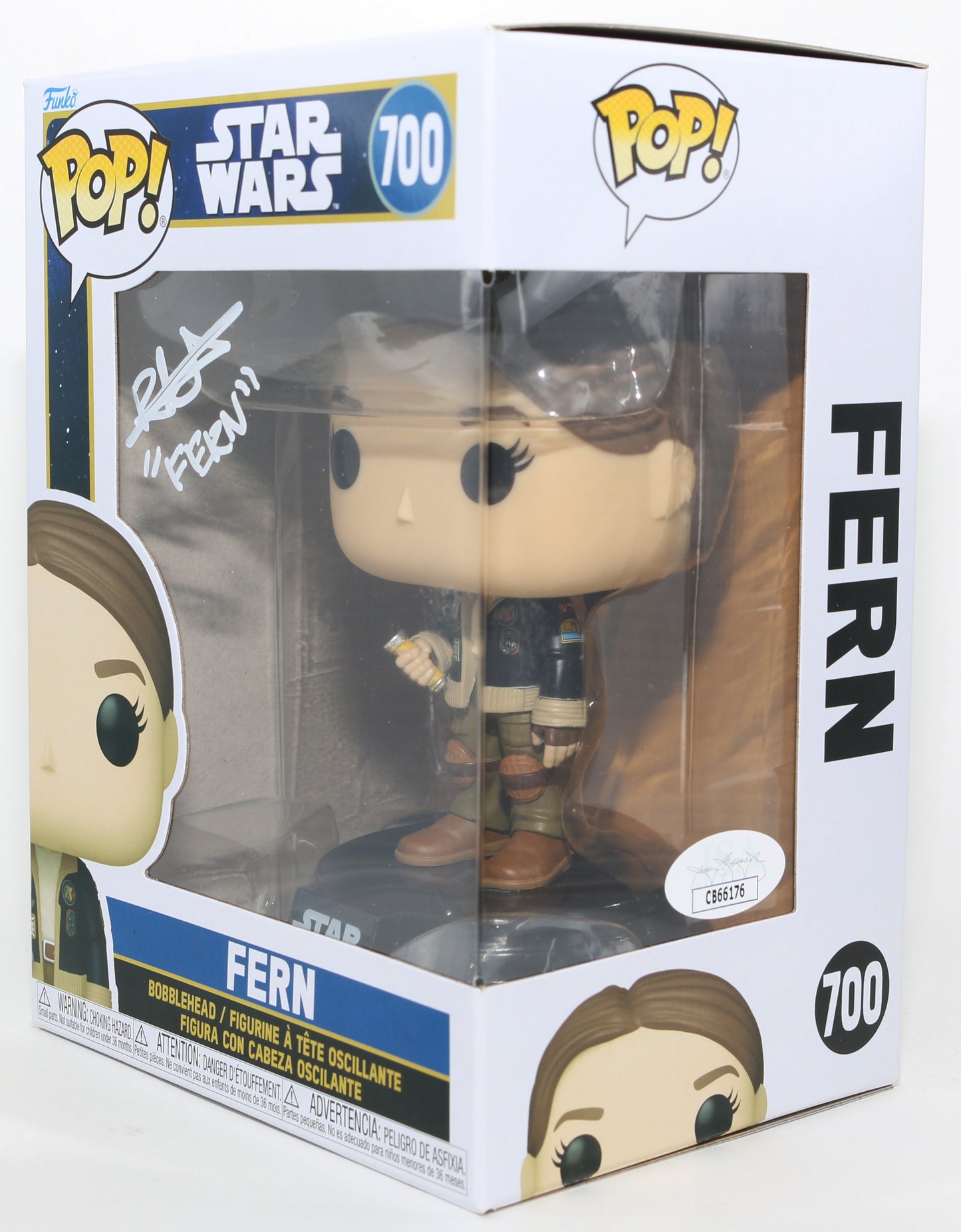 
                  
                    Ryan Kiera Armstrong as Fern in Star Wars: Skeleton Crew (JSA) Signed Funko POP! #700 with Character Name
                  
                
