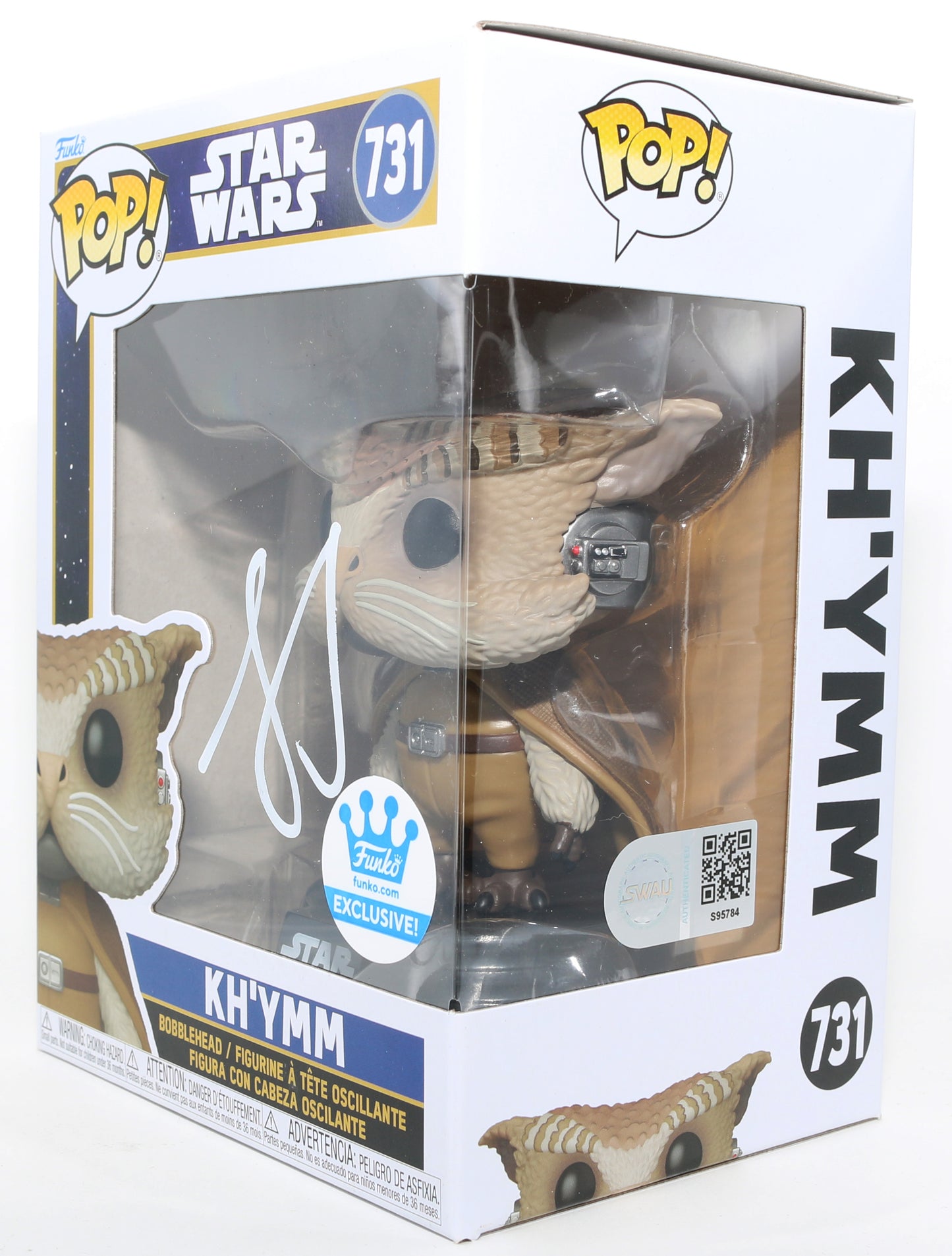 
                  
                    Alia Shawkat as Kh'ymm in Star Wars: Skeleton Crew Funko Store Exclusive (SWAU) Signed Funko POP! #731
                  
                