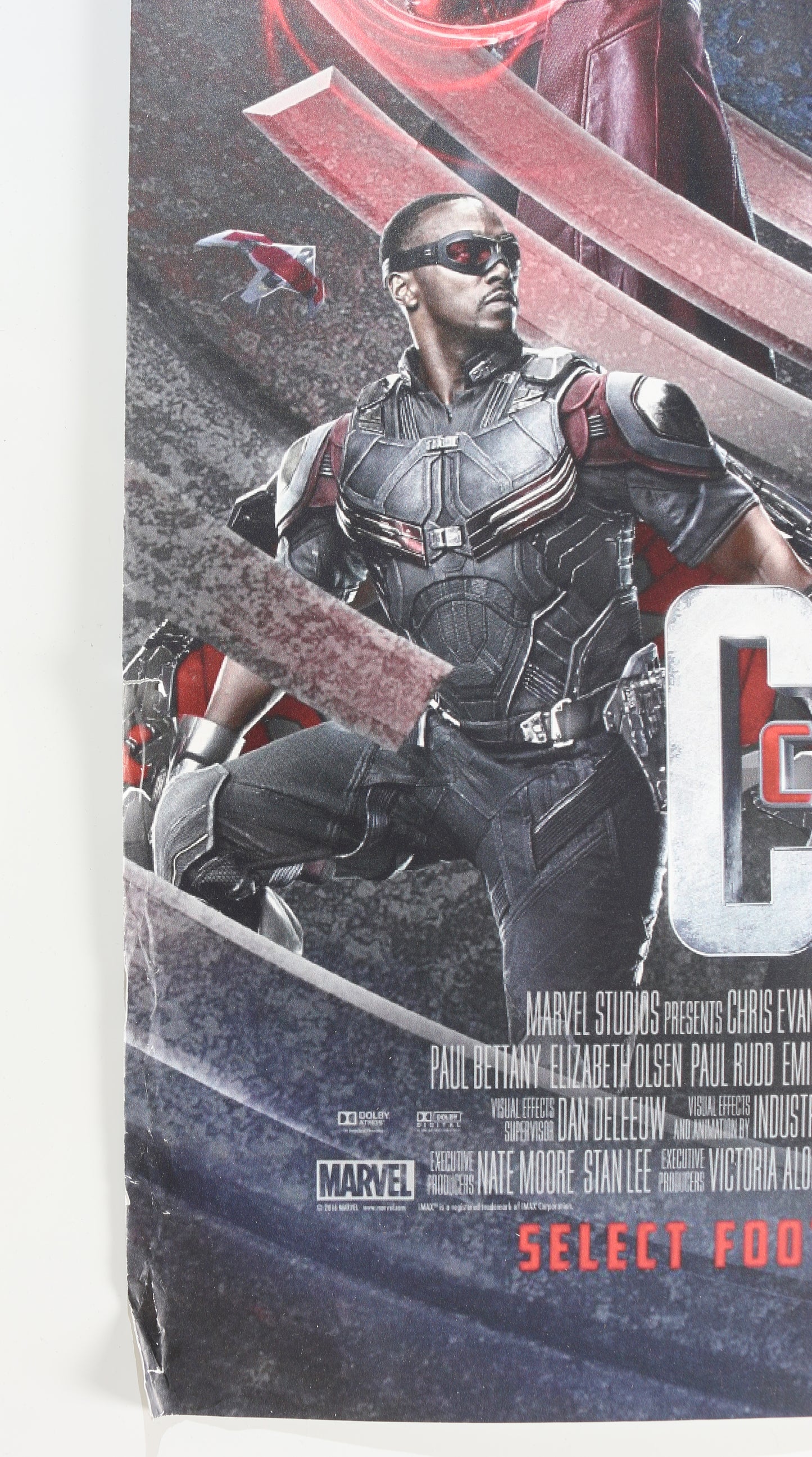
                  
                    Captain America: Civil War 27x40 Poster (Beckett Witnessed) Cast Signed by Chris Evans, Sebastian Stan, & Paul Bettany
                  
                