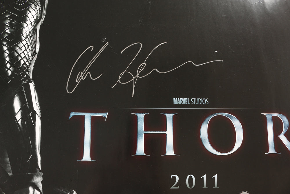 
                  
                    Chris Hemsworth as Thor in Thor (SWAU) Signed 30x40 Quad Poster
                  
                