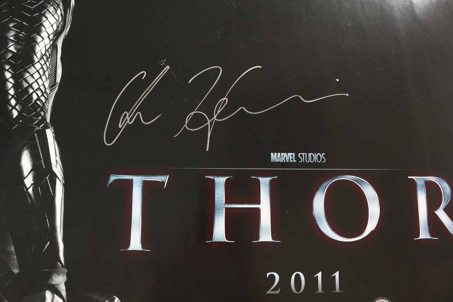 
                  
                    Chris Hemsworth as Thor in Thor (SWAU) Signed 30x40 Quad Poster
                  
                
