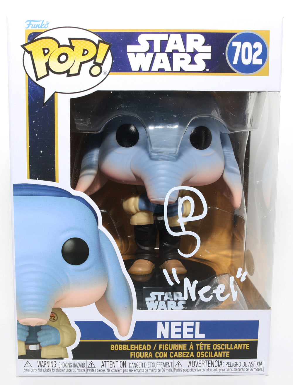 Robert Timothy Smith as Neel in Star Wars: Skeleton Crew (JSA) Signed Funko POP! #702 with Character Name
