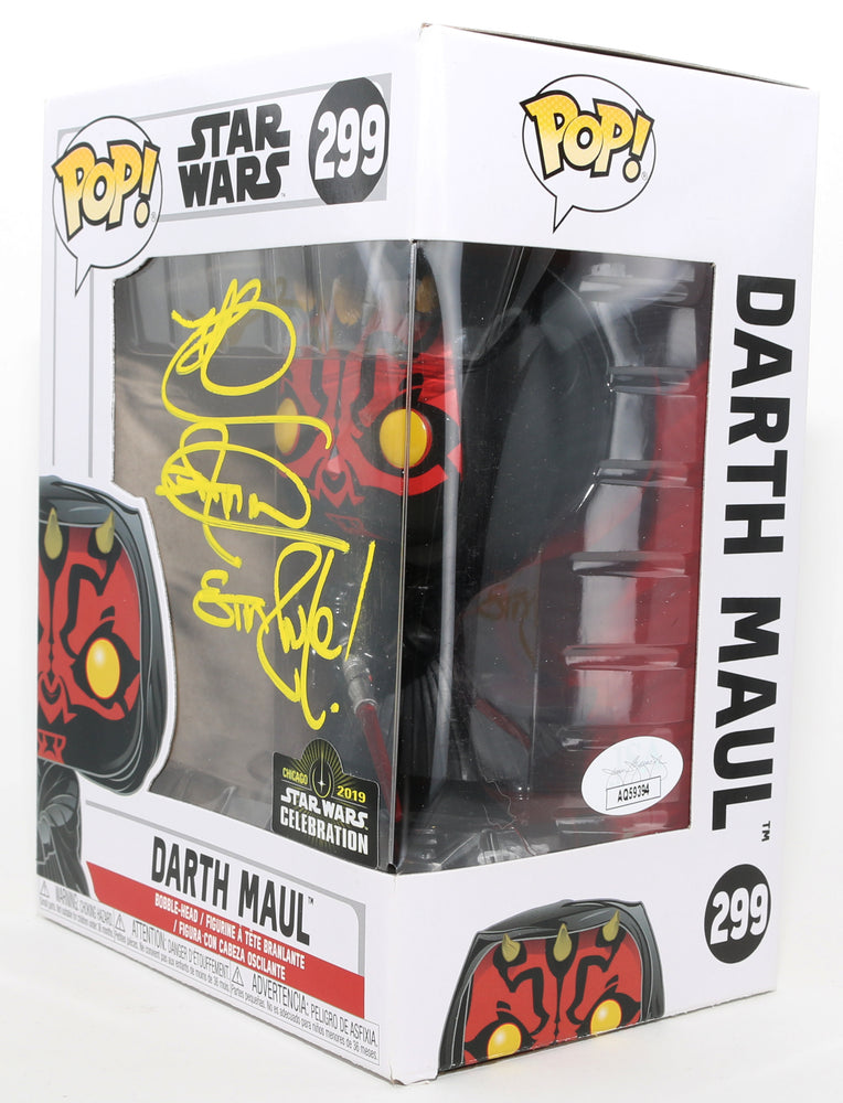 
                  
                    Ray Park as Darth Maul in Star Wars Episode I: The Phantom Menace 2019 Star Wars Celebration Exclusive (JSA) Signed Funko POP! #299 with Quote
                  
                