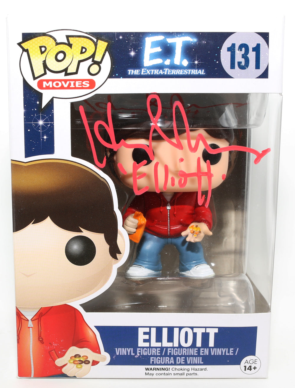 Henry Thomas as Elliott in E.T. the Extra-Terrestrial Signed Funko POP! #131 with Character Name