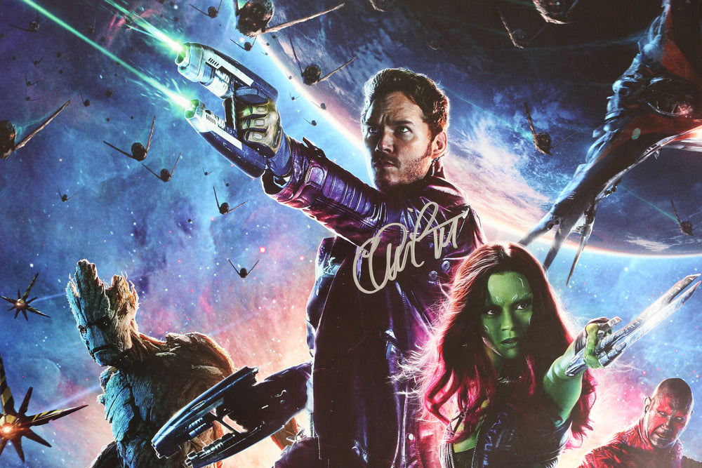 
                  
                    Chris Pratt as Star-Lord & Karen Gillan as Nebula in Guardians of the Galaxy (SWAU) Signed 24x36 Poster
                  
                