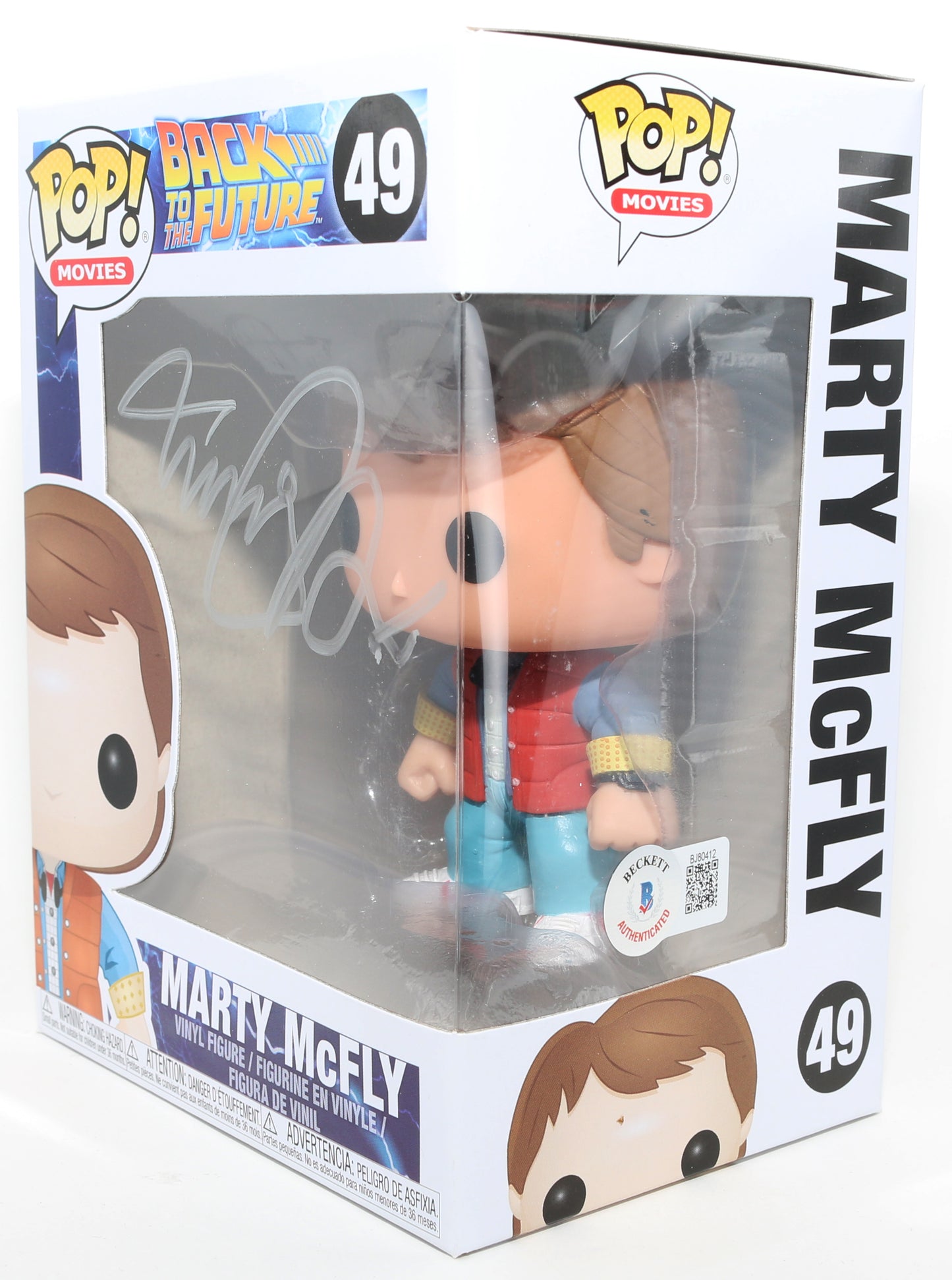 
                  
                    Michael J. Fox as Marty McFly in Back to the Future (Beckett) Signed Funko POP! #49
                  
                