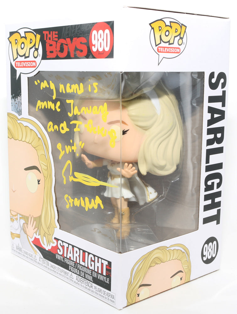 
                  
                    Erin Moriarty as Starlight in The Boys Signed Funko POP! #980 with Character Name & Quote
                  
                