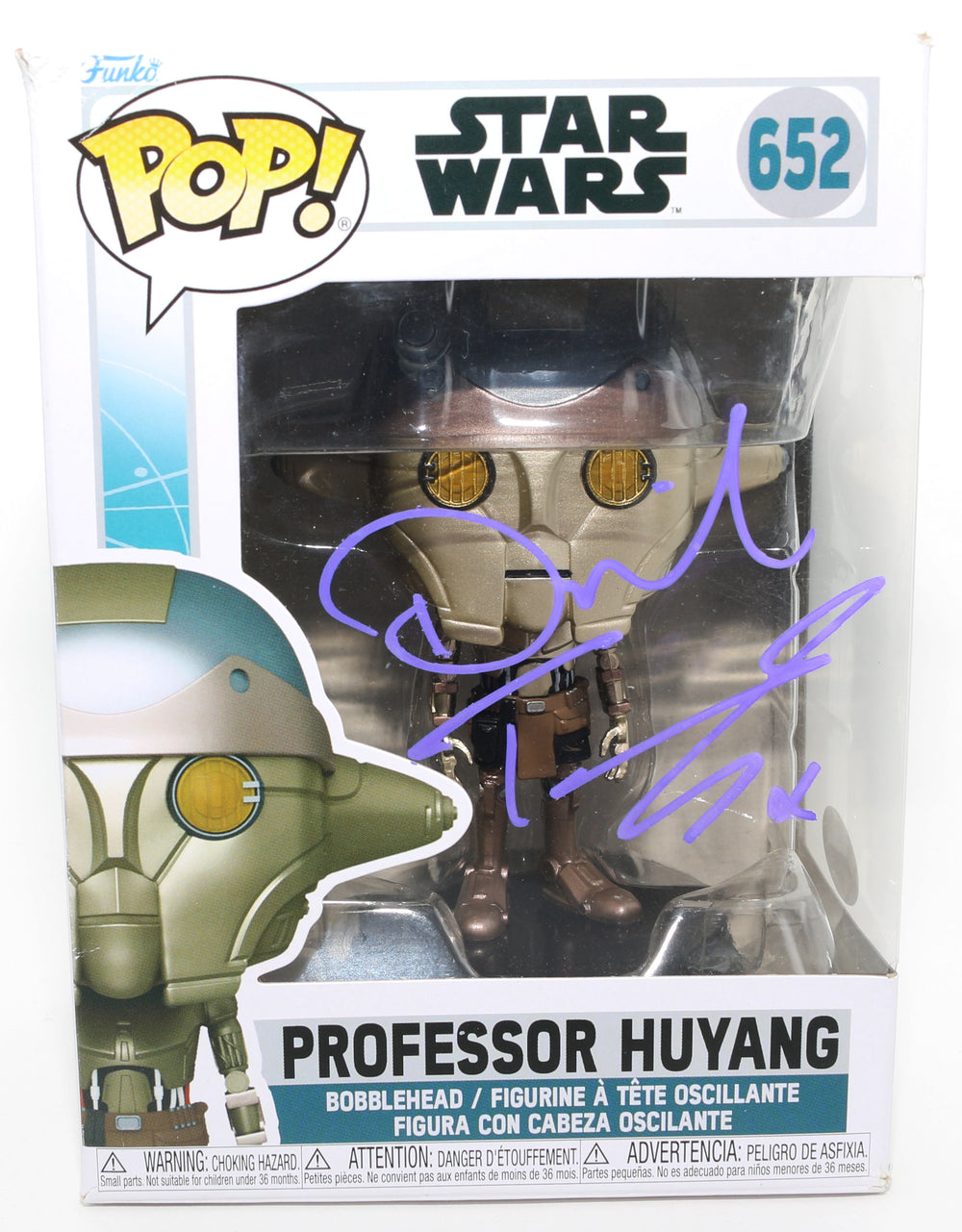 David Tennant as Professor Huyang in Star Wars: Ahsoka (JSA) Signed Funko POP! #652
