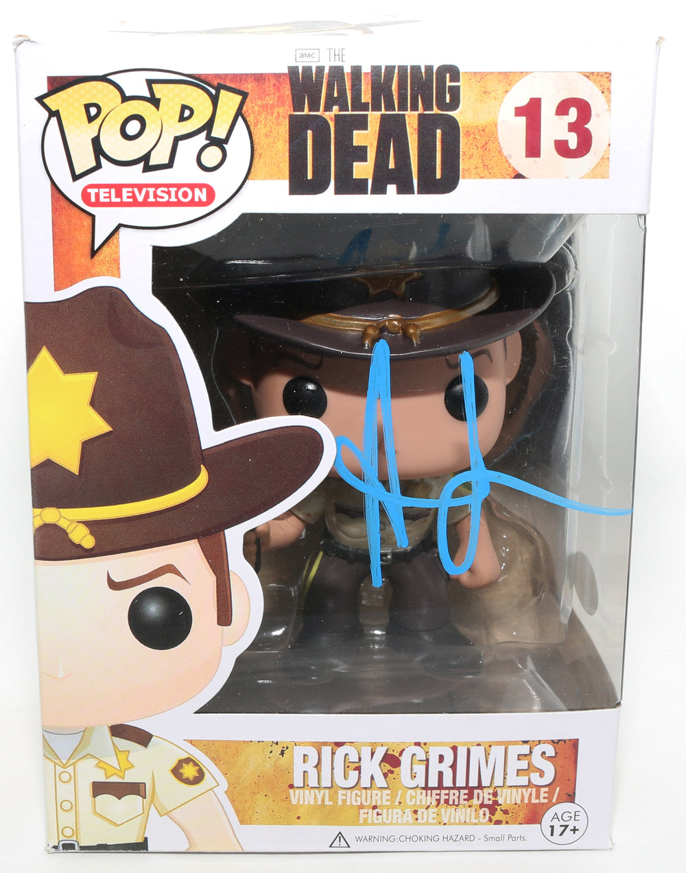 Andrew Lincoln as Rick Grimes in The Walking Dead (JSA) Signed Funko POP! #13