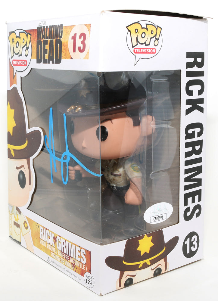 
                  
                    Andrew Lincoln as Rick Grimes in The Walking Dead (JSA) Signed Funko POP! #13
                  
                