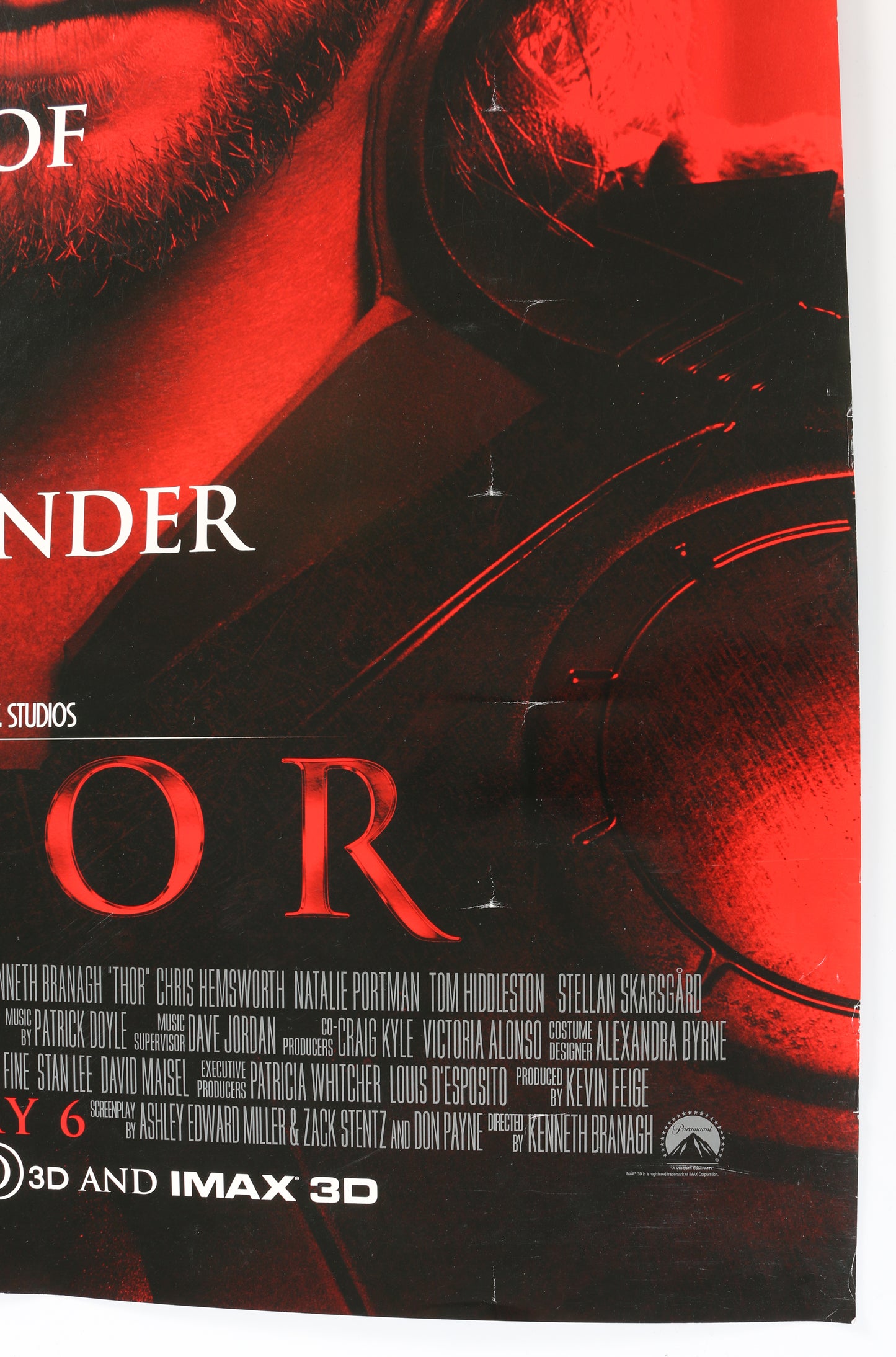 
                  
                    Thor 27x40 Double Sided Poster Cast (SWAU Witnessed) Signed by Chris Hemsworth, Stellan Skarsgard, & Kat Dennings with Character Name
                  
                