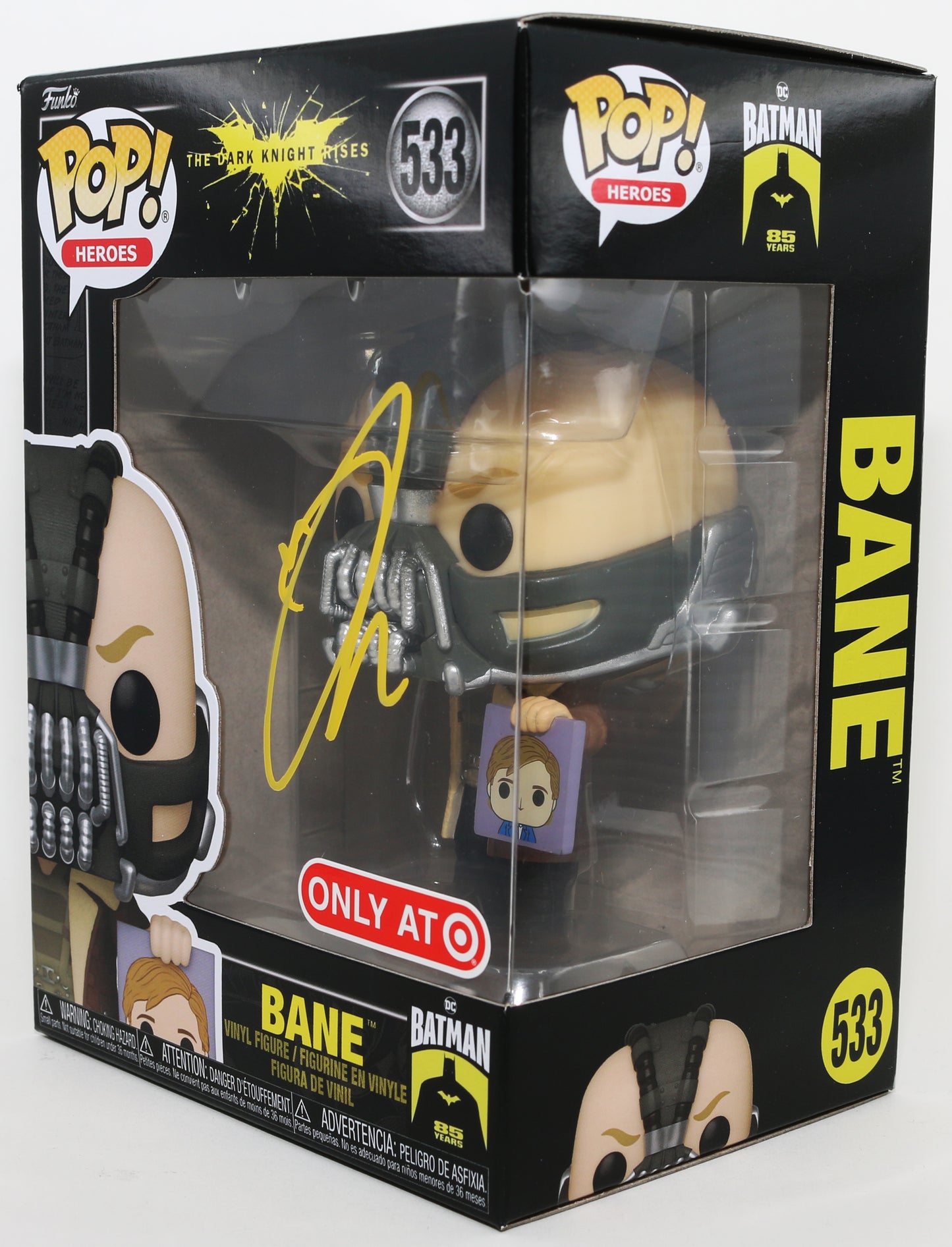 
                  
                    Tom Hardy as Bane in The Dark Knight Rises Target Exclusive Signed Funko POP! #533
                  
                