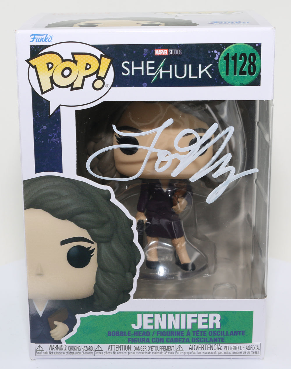 Tatiana Maslany as Jennifer Walters in She-Hulk (SWAU) Signed Funko POP! #1128