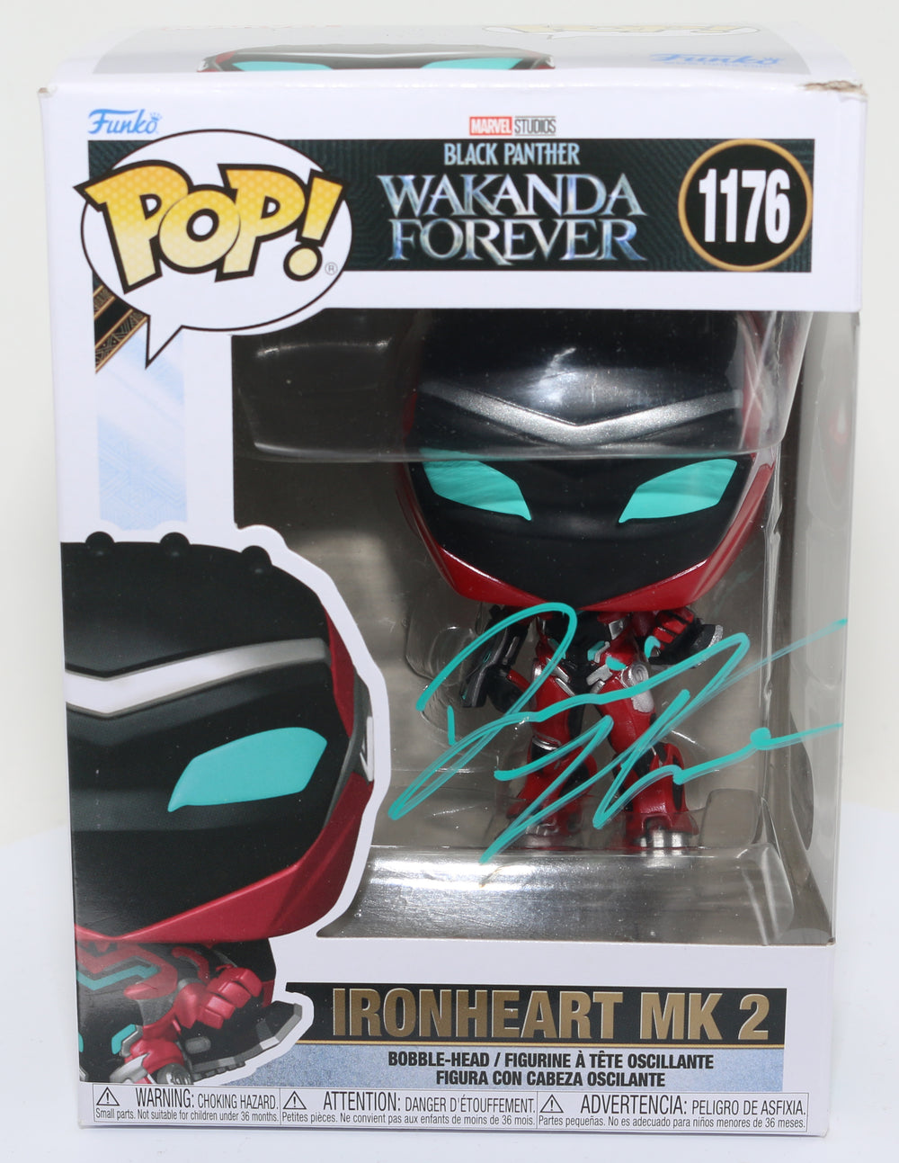 Dominique Thorne as Ironheart Mark 2 in Black Panther: Wakanda Forever (SWAU) Signed Funko POP! #1176