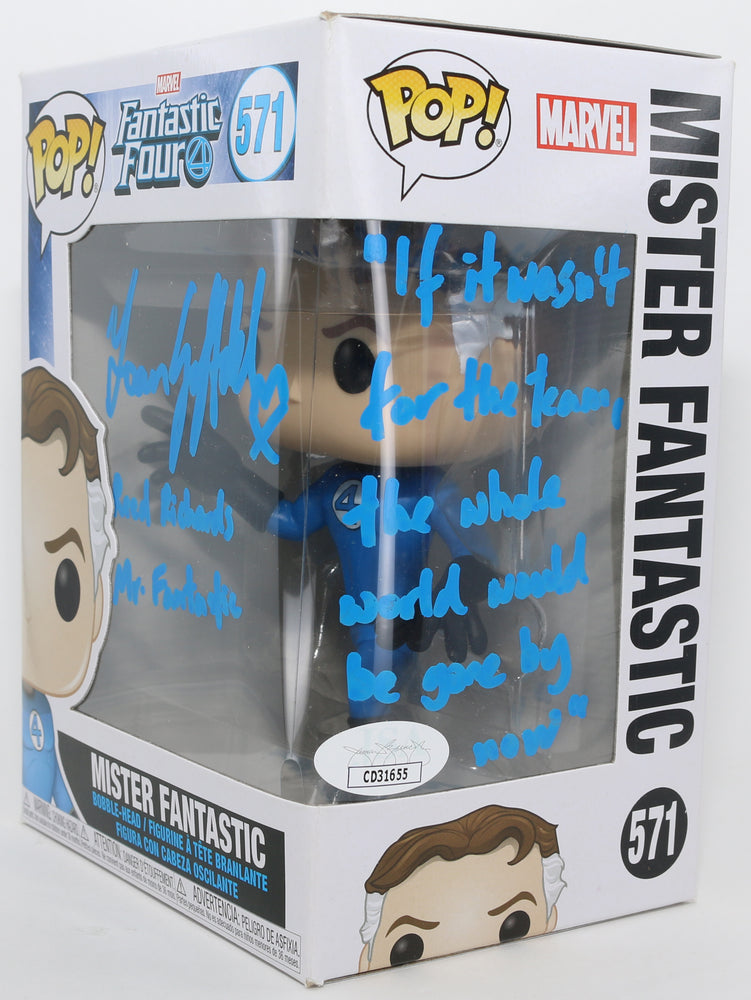 
                  
                    Ioan Gruffudd as Reed Richards / Mr. Fantastic in Fantastic Four (JSA) Signed Funko POP! #571 with Character Name & Quote
                  
                