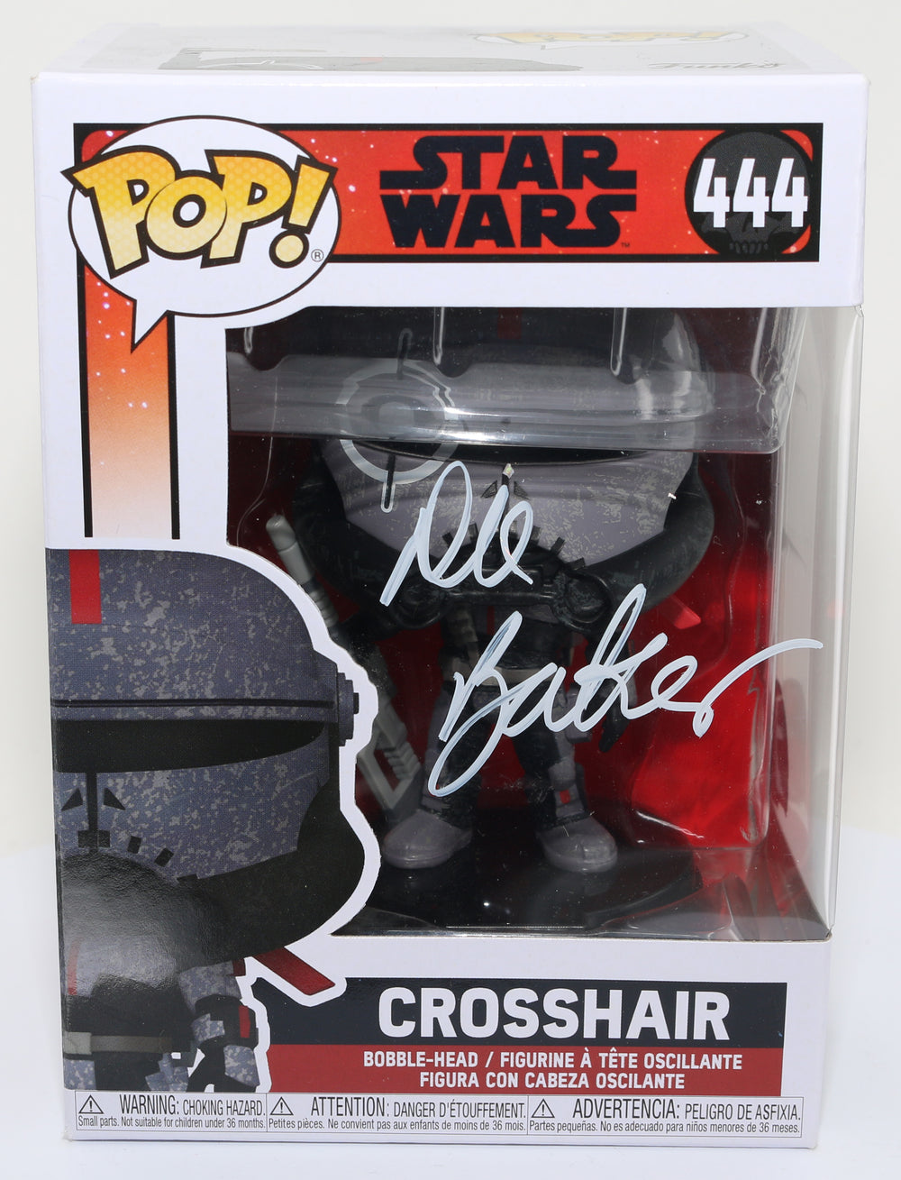 Dee Bradley Baker as Crosshair in Star Wars: The Bad Batch (SWAU) Signed Funko POP! #444