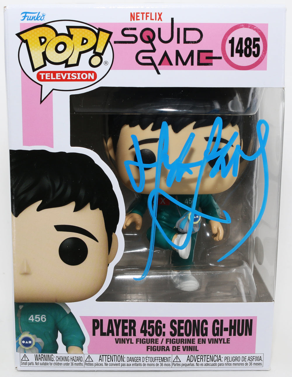 Lee Jung-Jae as Seong Gi-Hun / Player 456 in Squid Game (JSA) Signed Funko POP! #1485