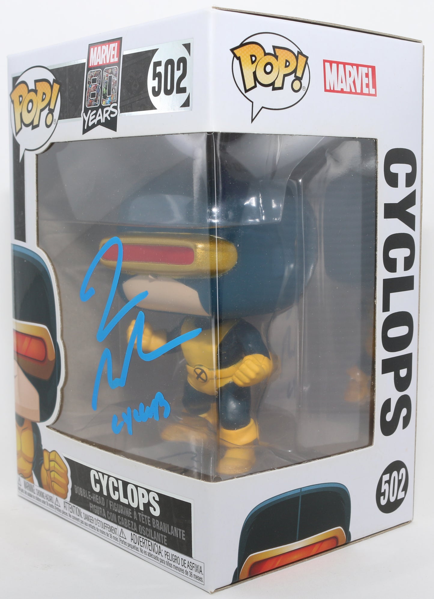 
                  
                    James Marsden as Cyclops in X-Men Signed Funko POP! #502 with Character Name
                  
                