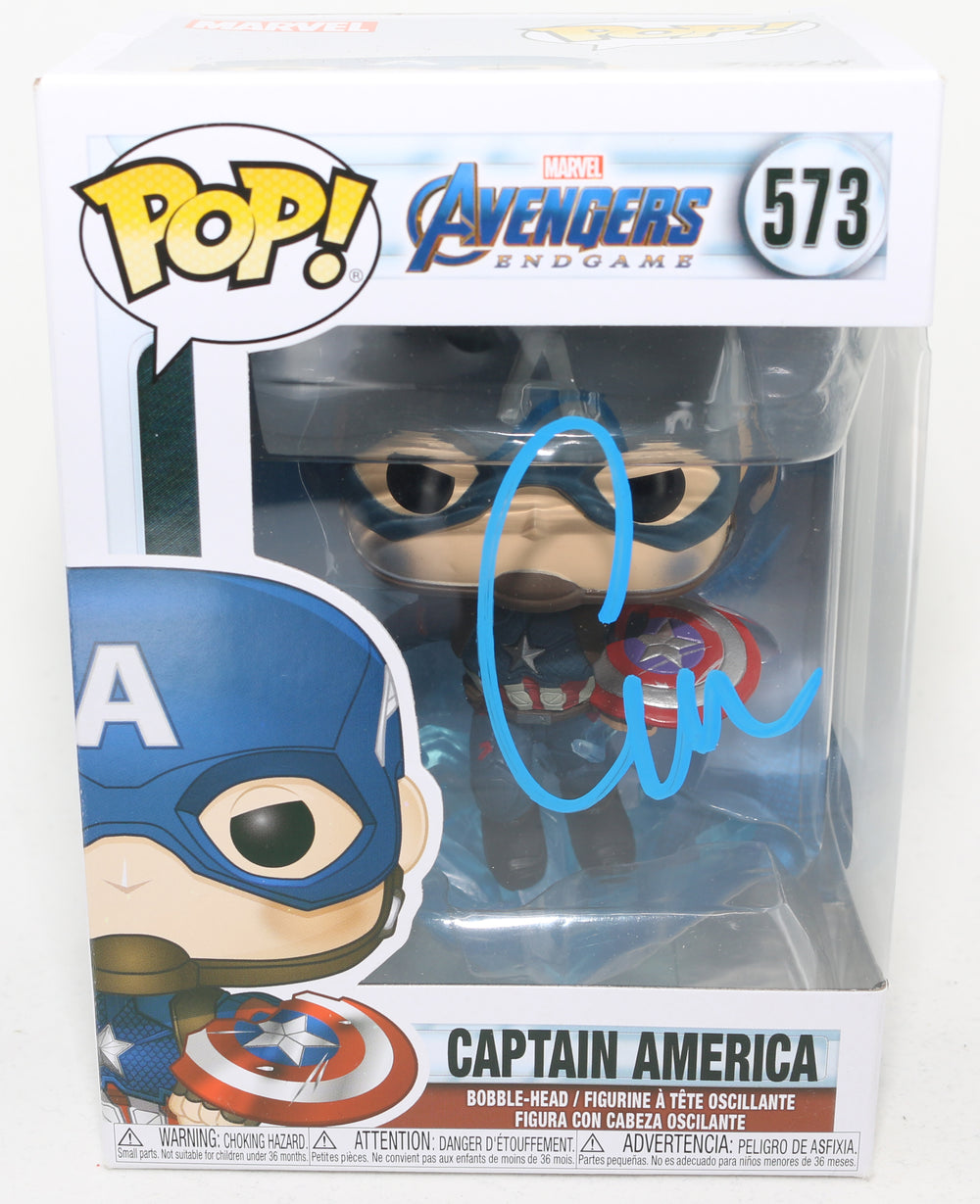 Chris Evans as Captain America in Avengers: Endgame (SWAU) Signed Funko POP! #573