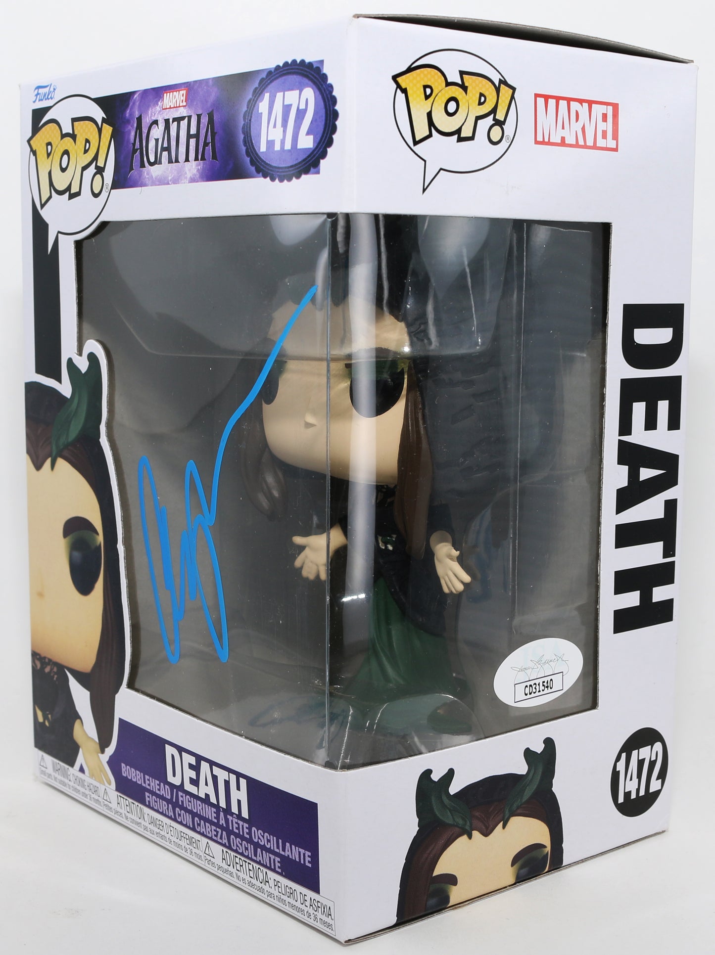 
                  
                    Aubrey Plaza as Death / Rio Vidal in Agatha All Along (JSA) Signed Funko POP! #1472
                  
                