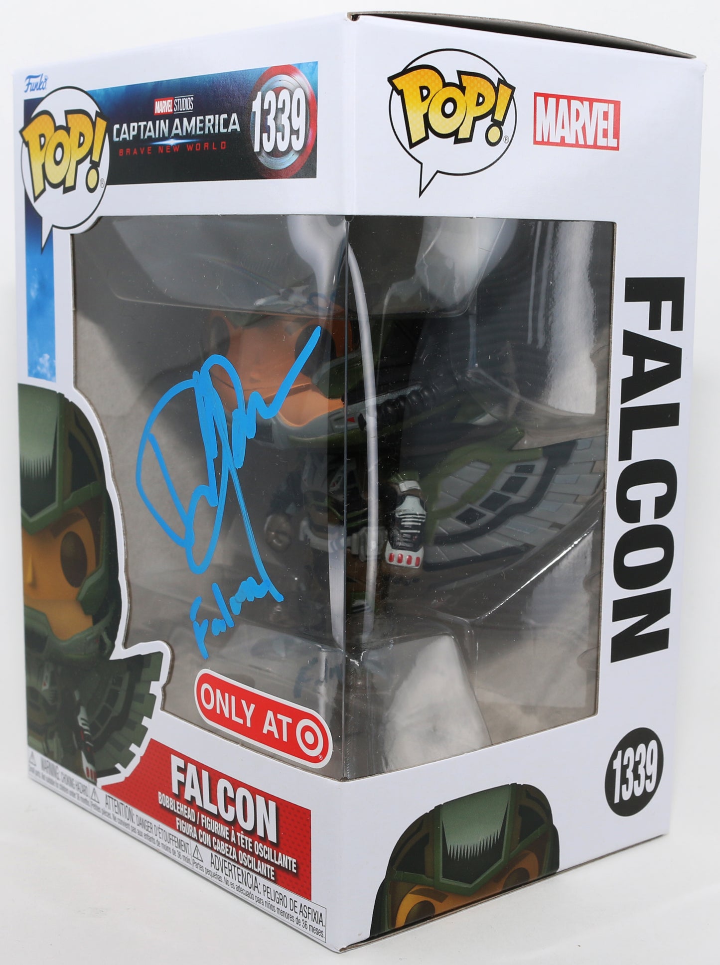 
                  
                    Danny Ramirez as Falcon in Captain America: Brave New World Target Exclusive Signed Funko POP! #1339 with Character Name
                  
                