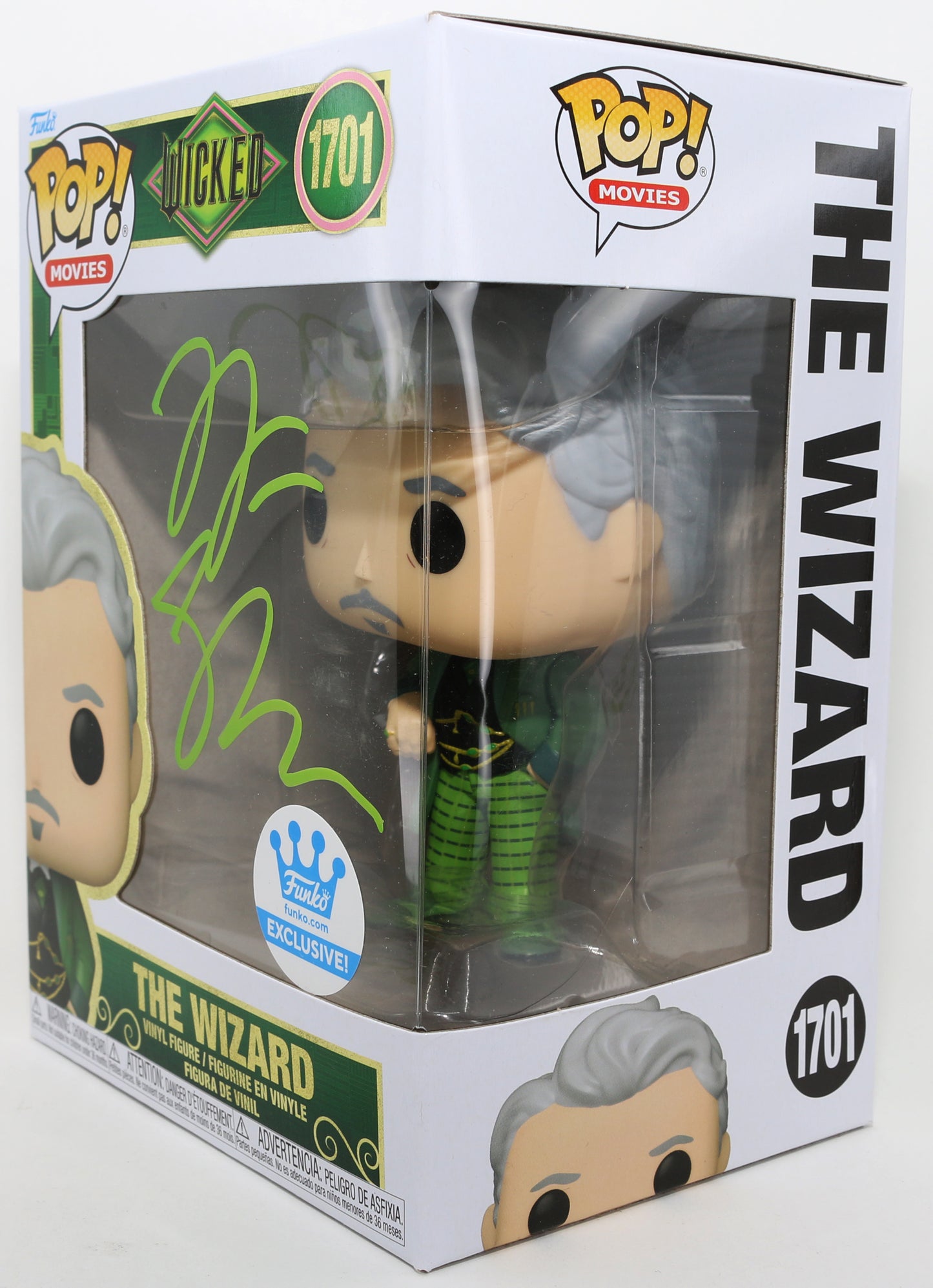 
                  
                    Jeff Goldblum as The Wizard in Wicked Funko Store Exclusive Signed Funko POP! #1701
                  
                