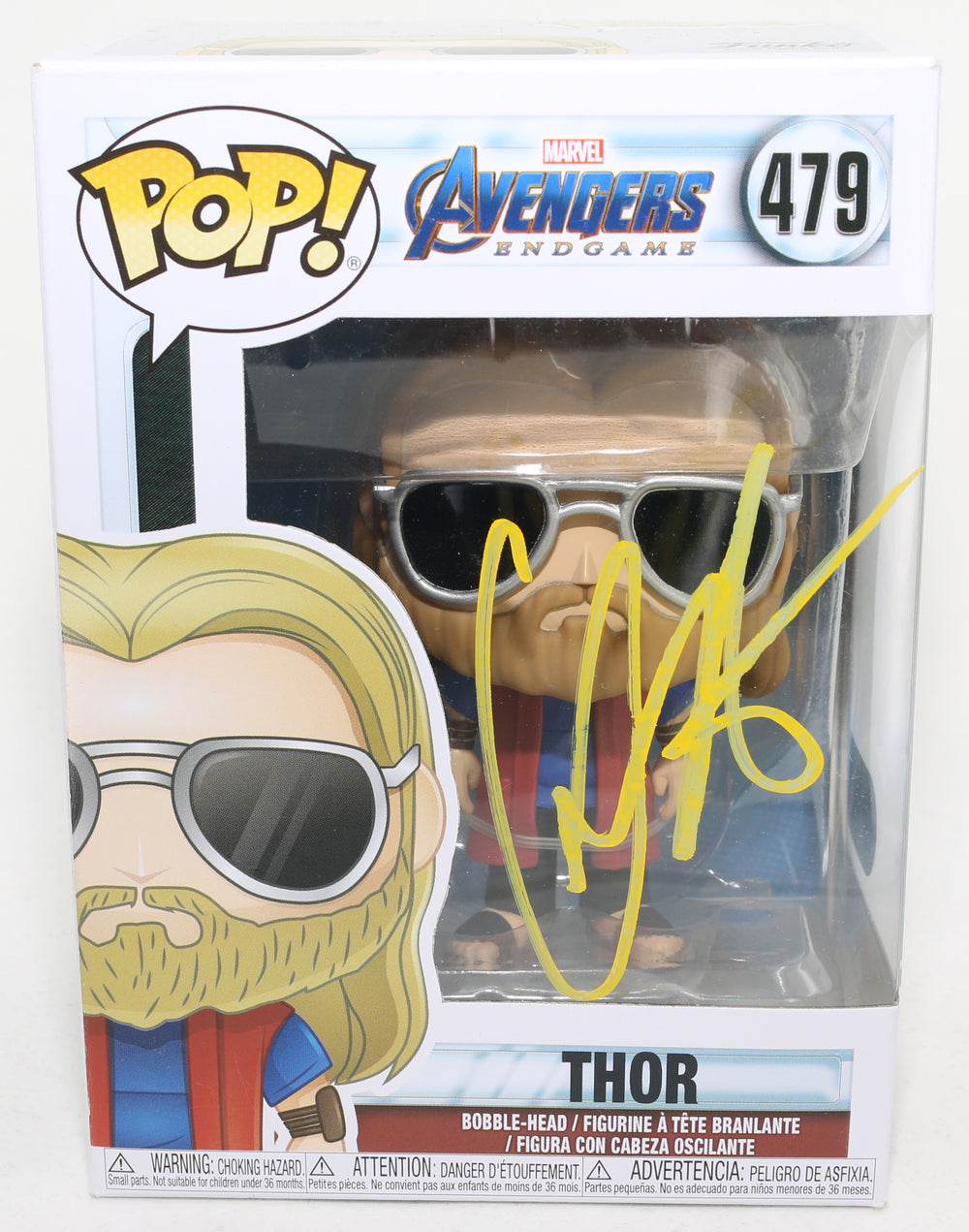 Chris Hemsworth as Thor in Avengers: Endgame (SWAU) Signed Funko POP! #479