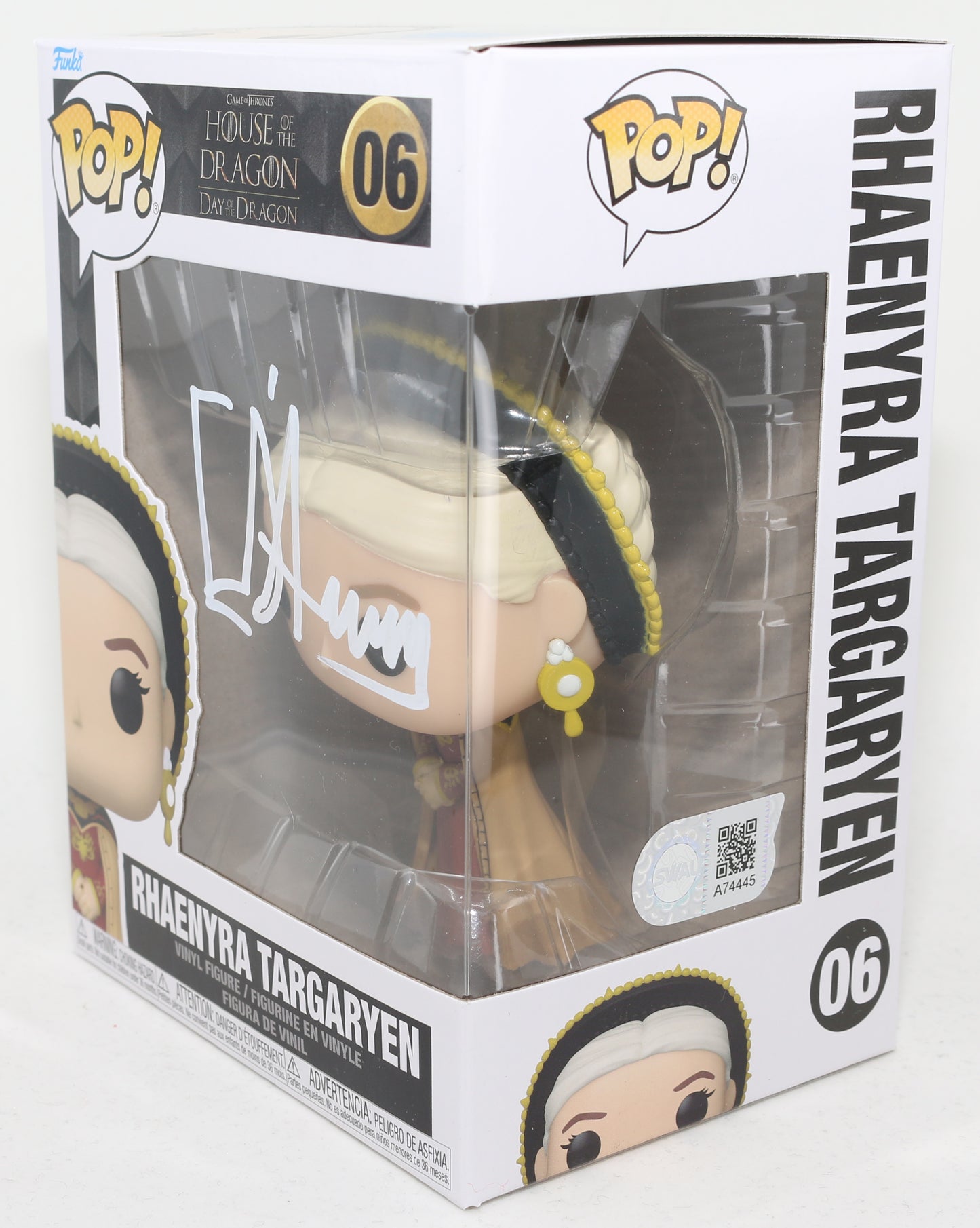 
                  
                    Emma D’Arcy as Princess Rhaenyra Targaryen in House of the Dragon (SWAU) Signed Funko POP! #06
                  
                