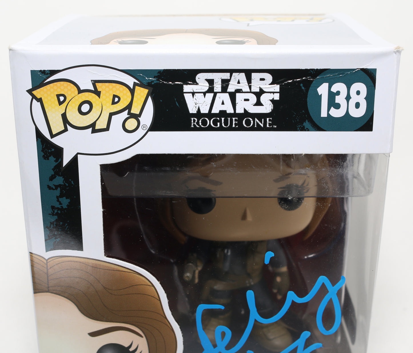 
                  
                    Felicity Jones as Jyn Erso in Rogue One: A Star Wars Story (SWAU) Signed POP! Funko #138
                  
                