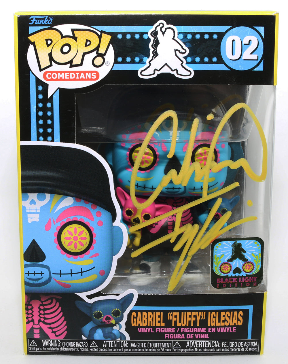 Gabriel Iglesias Comedian & Actor Black Light Edition Signed Funko POP! #02
