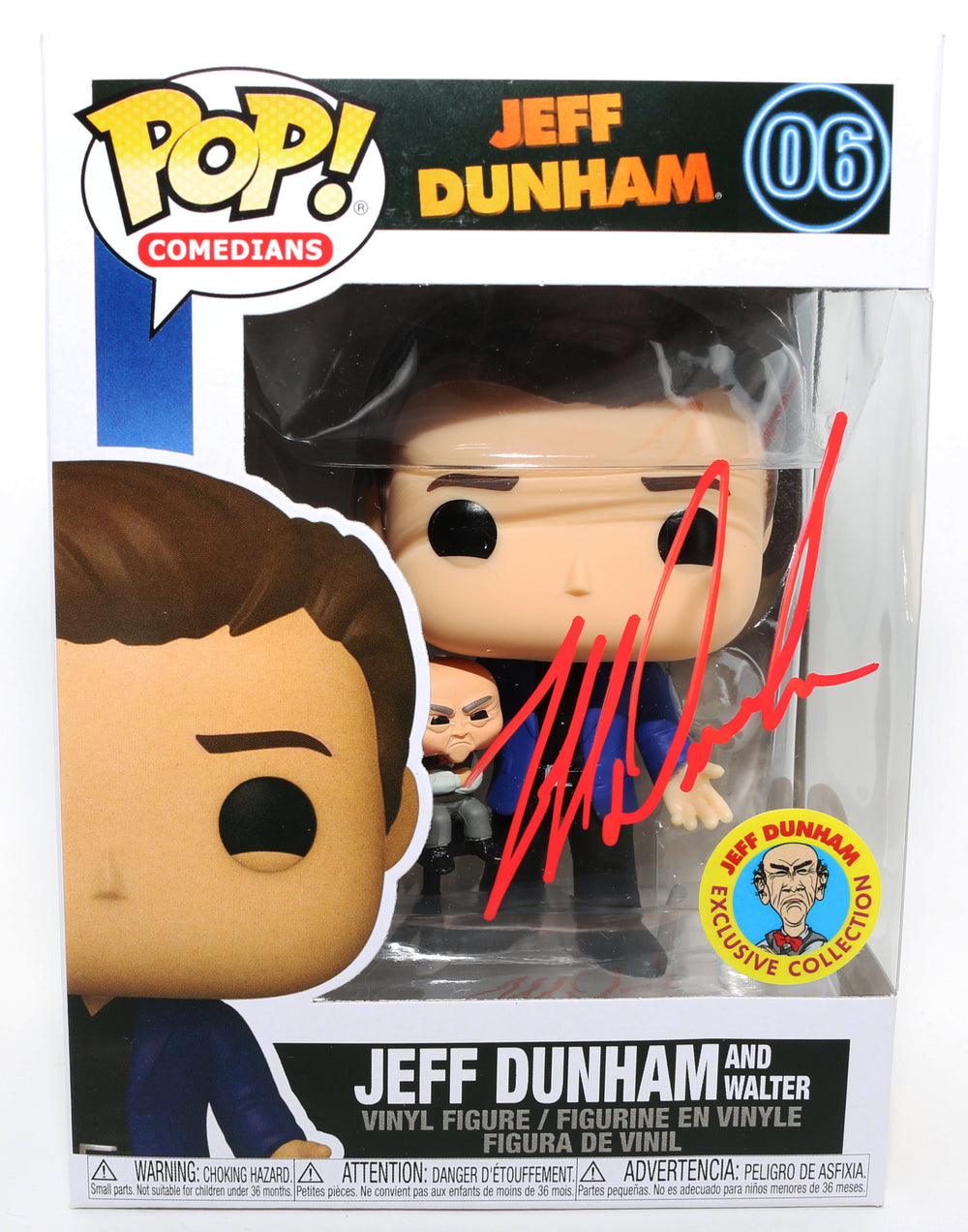 Jeff Dunham Comedian & Actor Jeff Dunham Store Exclusive (ACOA) Signed Funko POP! #06