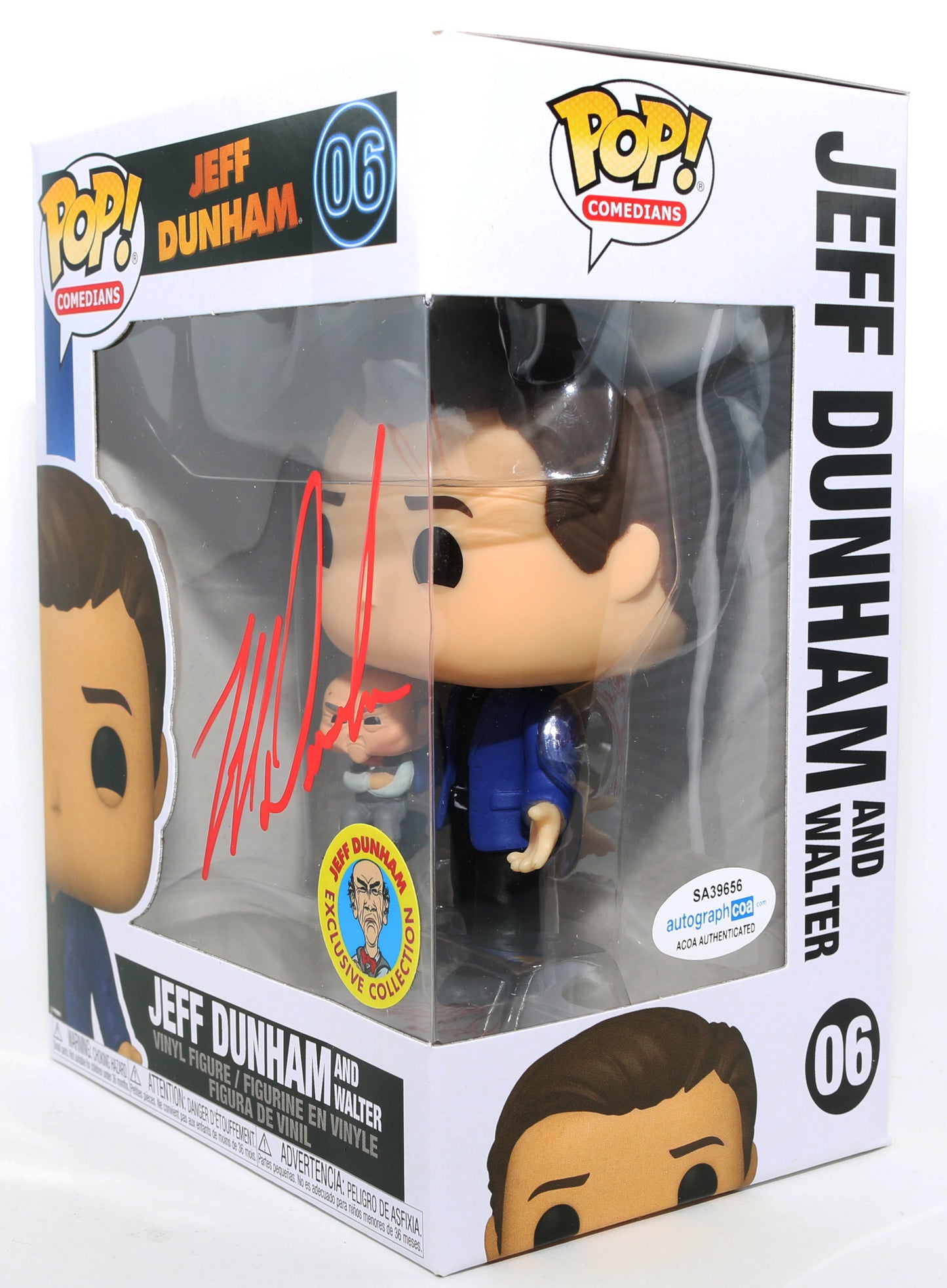 
                  
                    Jeff Dunham Comedian & Actor Jeff Dunham Store Exclusive (ACOA) Signed Funko POP! #06
                  
                