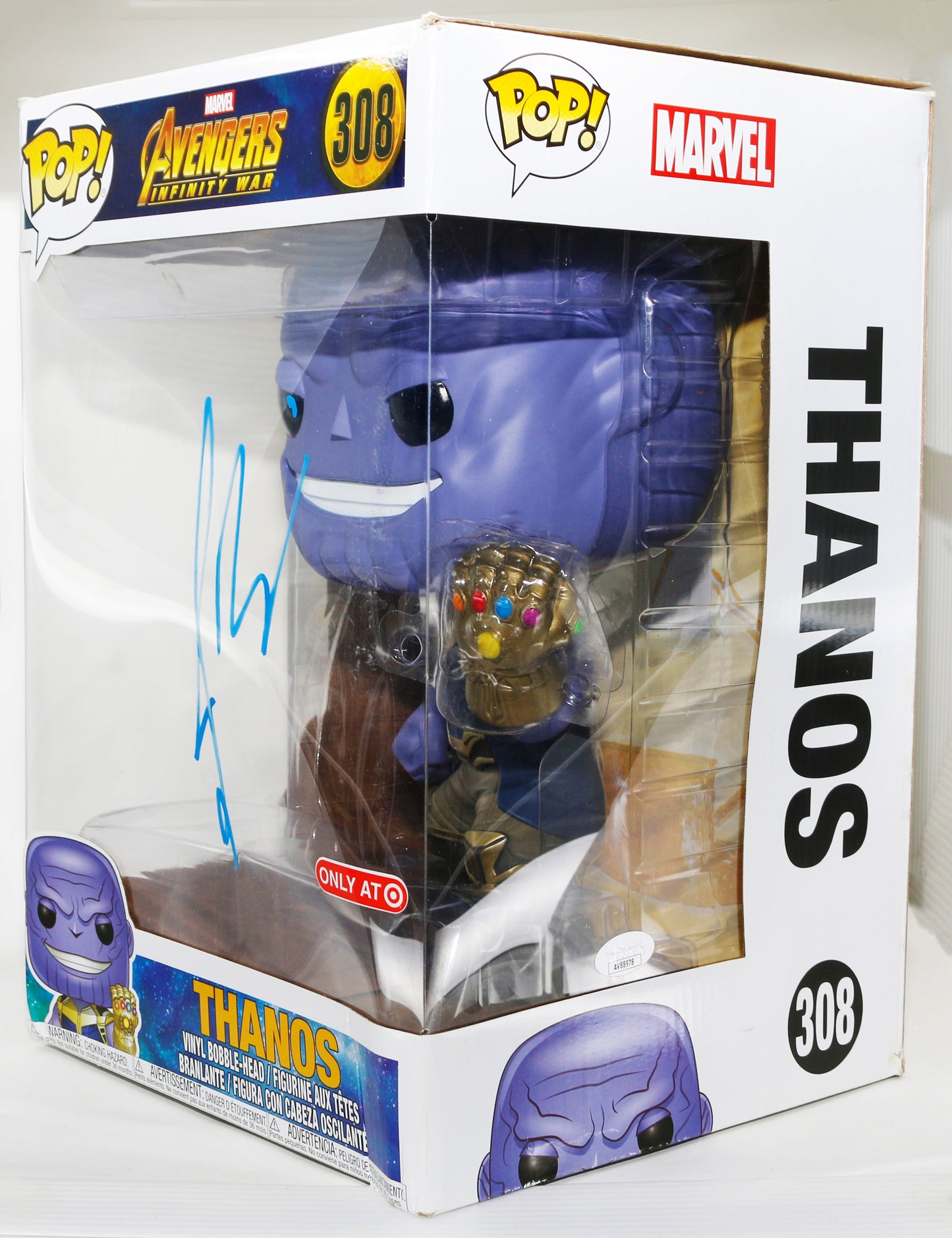 
                  
                    Josh Brolin as Thanos in Avengers: Infinity War Target Exclusive Signed 10" Funko POP! #308
                  
                