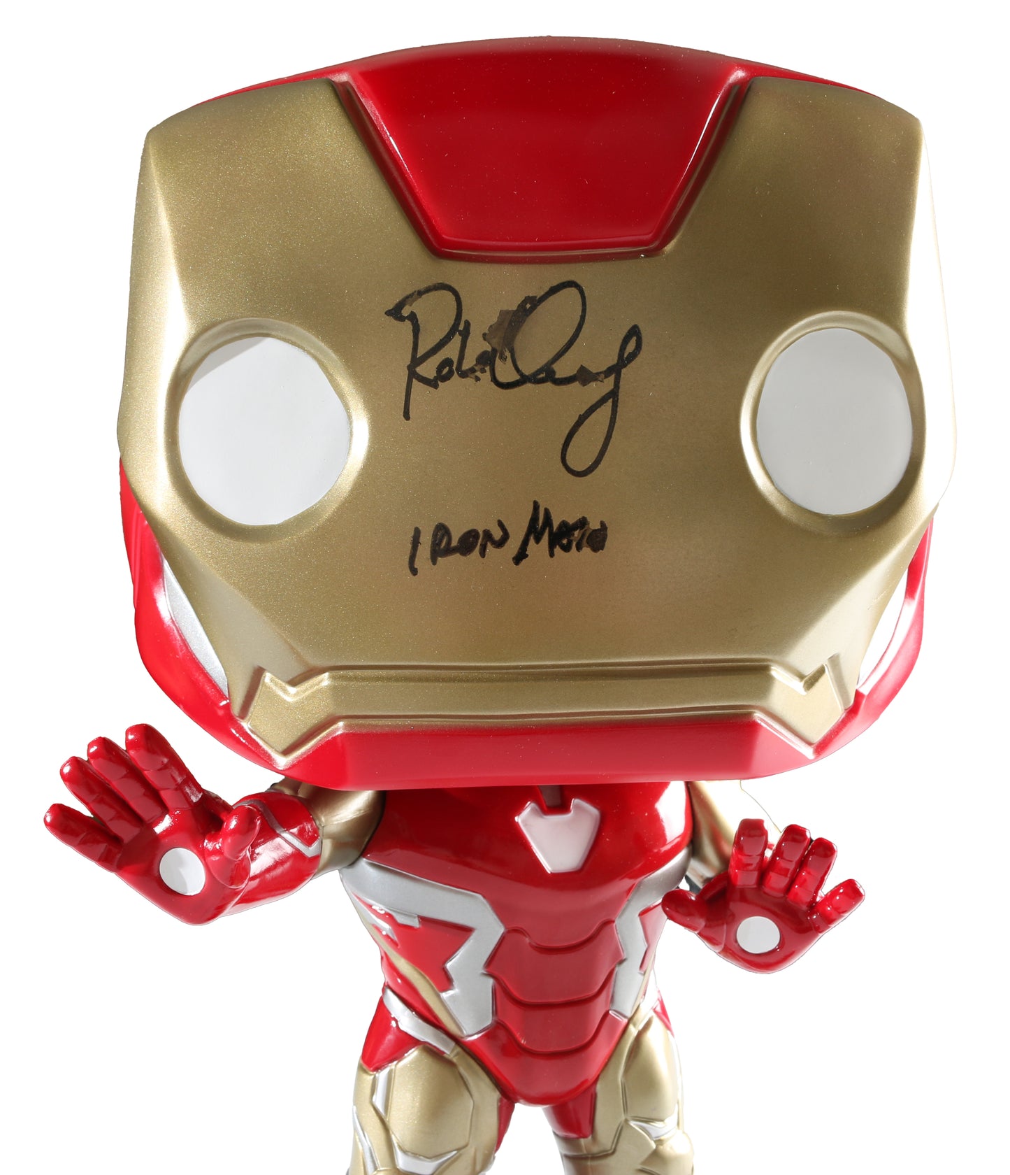 
                  
                    Robert Downey Jr. as Iron Man in Avengers: Endgame (SWAU) Signed 18" Mega Sized Funko POP! #02 with Character Name
                  
                