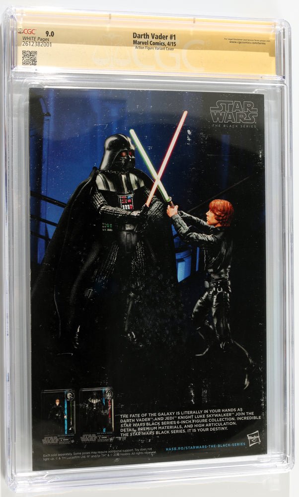 
                  
                    Star Wars: Darth Vader #1 Action Figure Variant - Signed by Hayden Christensen as Darth Vader / Anakin Skywalker from Star Wars (CGC Signature Series 9.0) 2021
                  
                