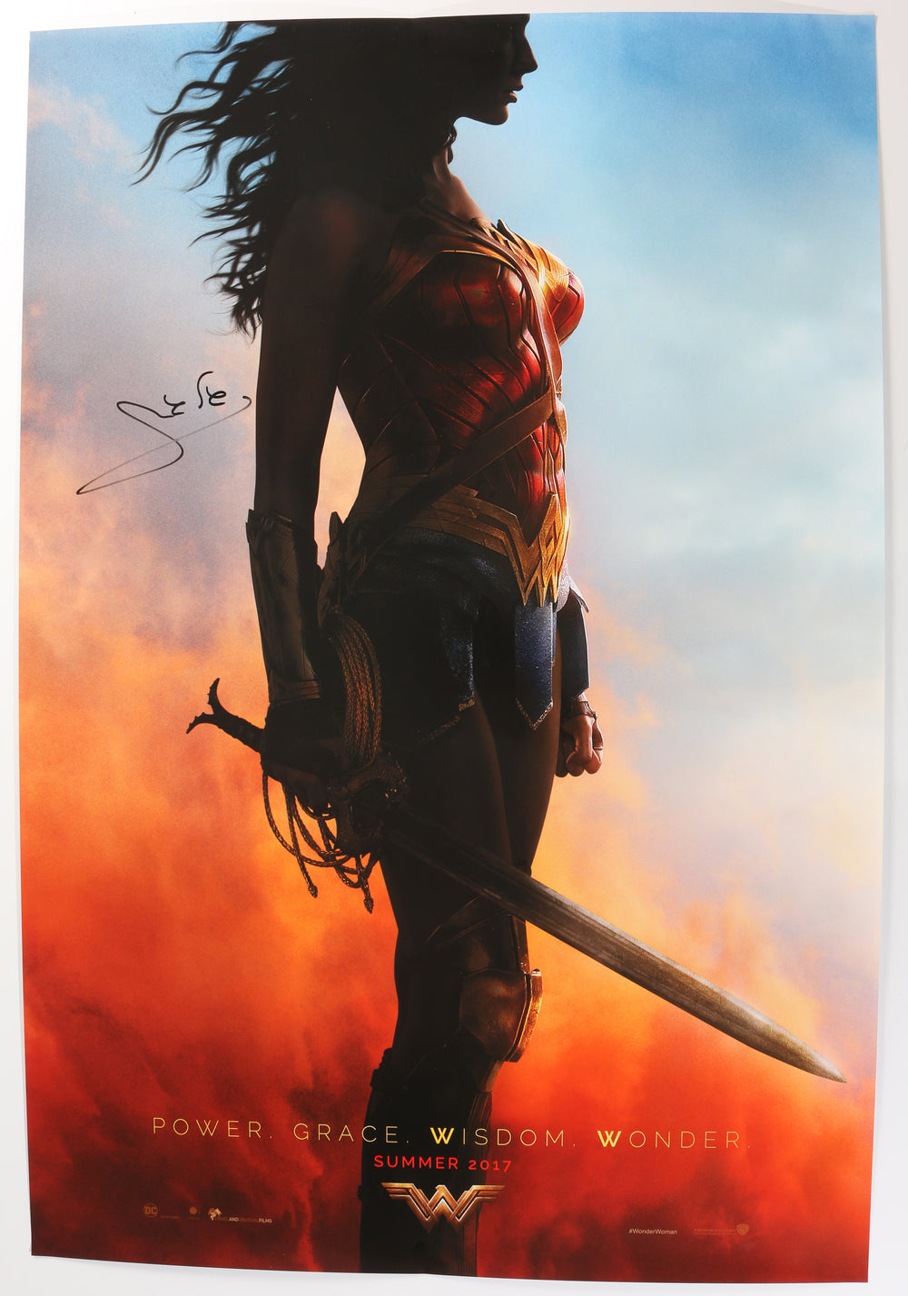 Gal Gadot as Wonder Woman in Wonder Woman (SWAU) Signed 27x40 Poster