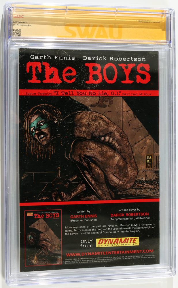 
                  
                    The Boys #19 - Signed by Anthony Starr as Homelander from The Boys (SWAU CGC Signature Series 9.0) 2023 with Character Name
                  
                