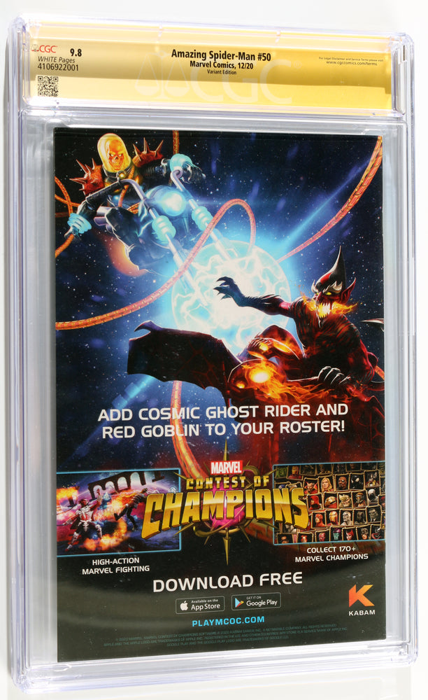 
                  
                    Amazing Spider-Man #50 - Signed by Willem Dafoe as the Green Goblin from Spider-Man (CGC Signature Series 9.8) 2023
                  
                