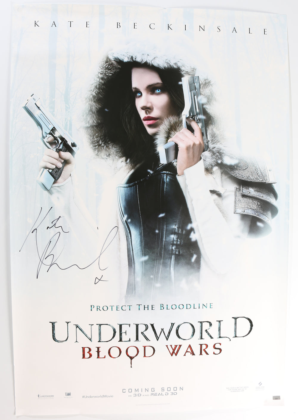 Kate Beckinsale as Selene in Underworld: Blood Wars (Celebrity Authentics) Signed 27x40 Poster with Character Name