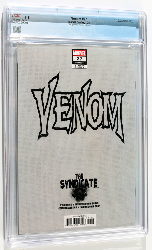 
                  
                    Venom #27 - The Syndicate "Virgin" Edition (CGC Grade 9.8) 2024
                  
                