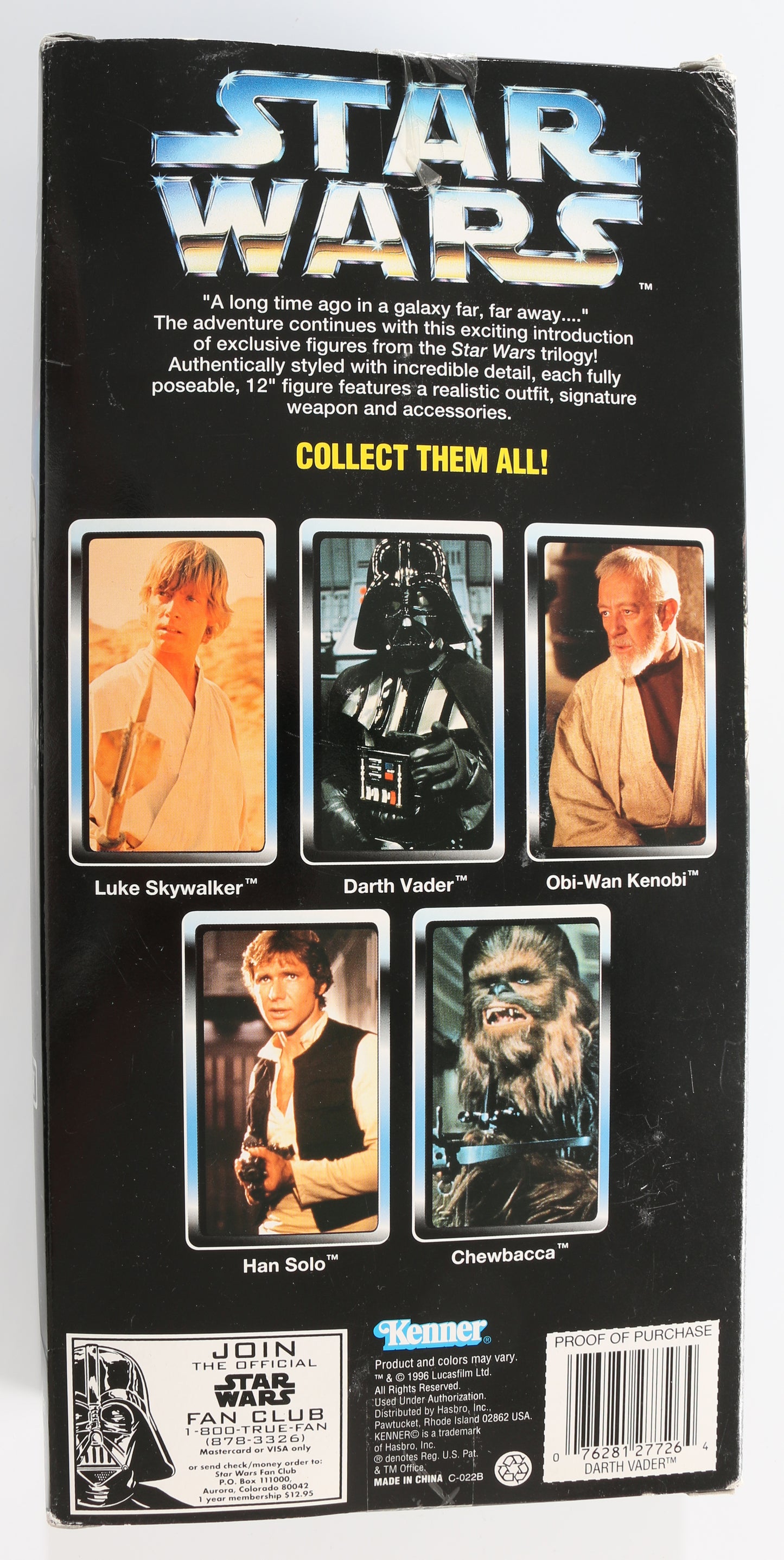 
                  
                    Dave Prowse as Darth Vader Star Wars: A New Hope Collector Series Kenner Hasbro 12" Action Figure
                  
                