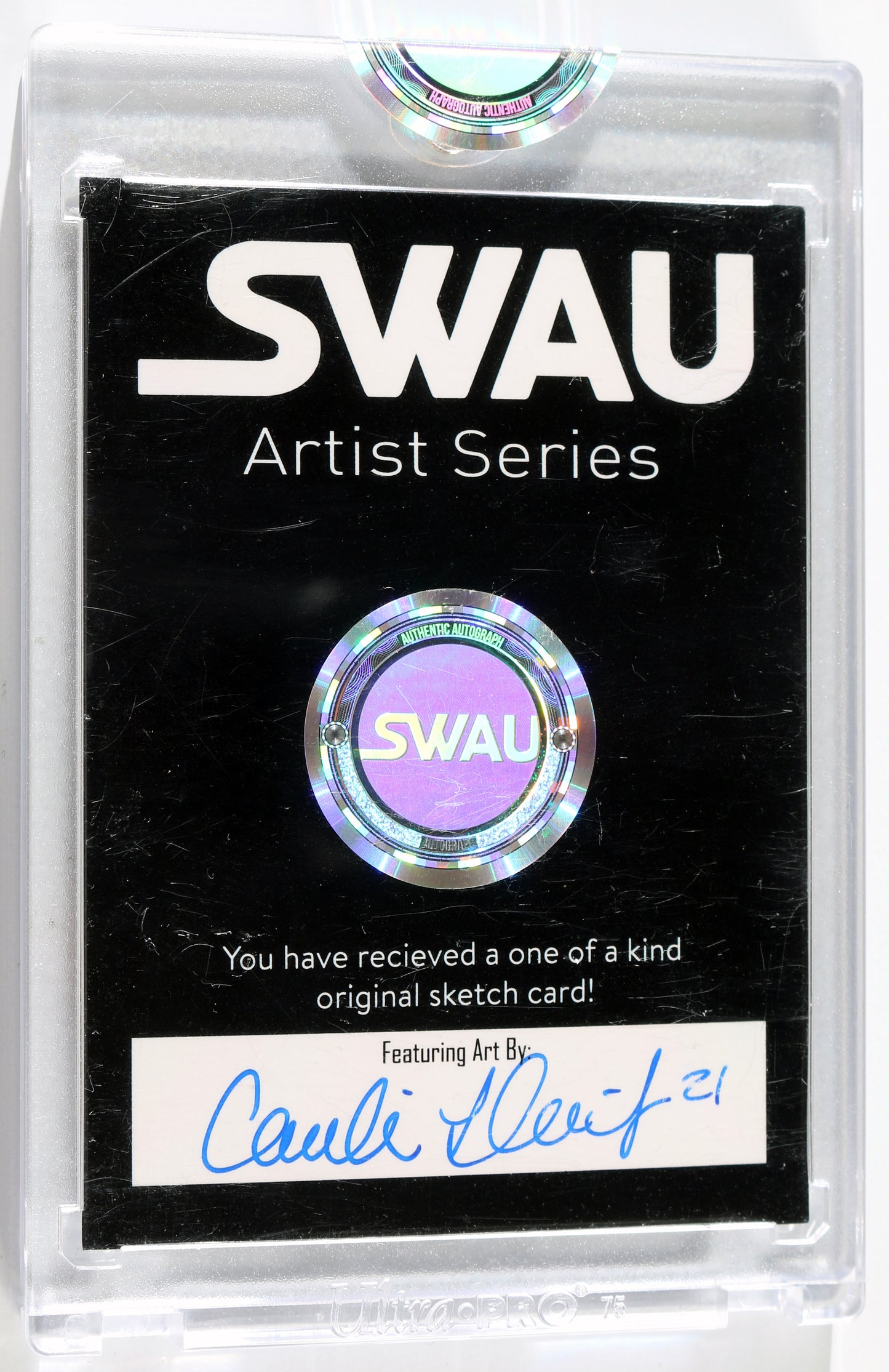 
                  
                    Daniela Melchior as Ratcatcher 2 in The Suicide Squad (Encapsulated) Signed SWAU Artist Series Trading Card by Candice Dailey
                  
                