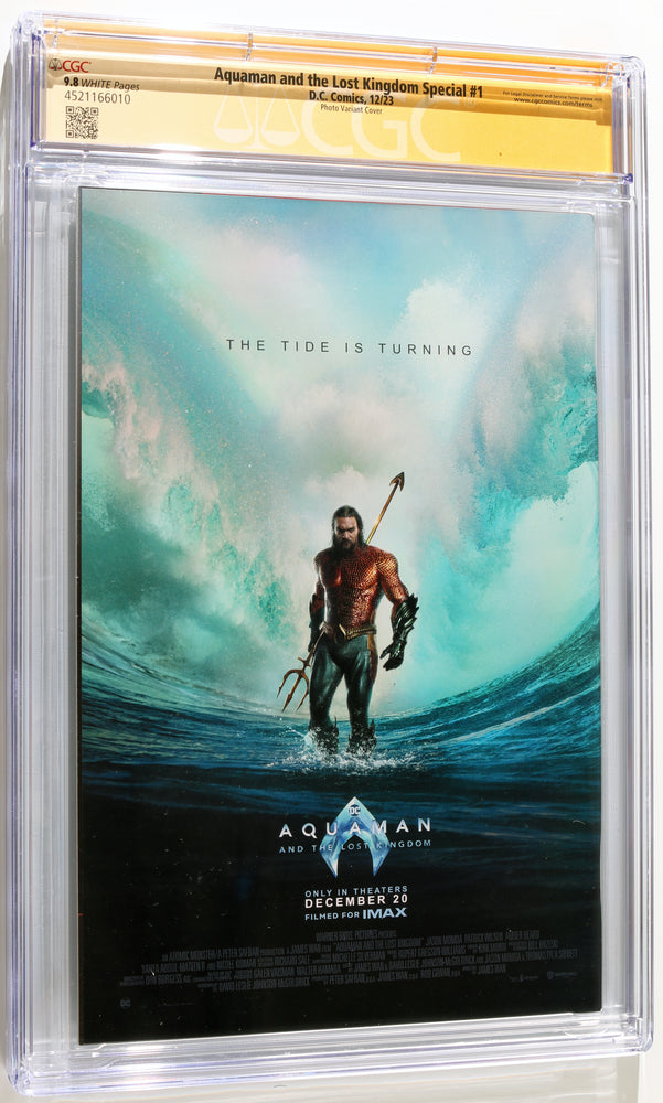 
                  
                    Aquaman & the Lost Kingdom #1 - Signed by Jason Momoa as Aquaman in Aquaman (CGC Signature Series 9.8) 2024
                  
                