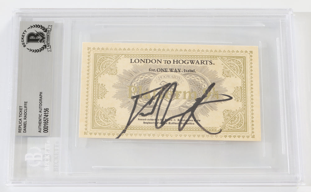 Daniel Radcliffe as Harry Potter in Harry Potter (Beckett Slabbed) Hogwarts Express Prop Replica Train Ticket
