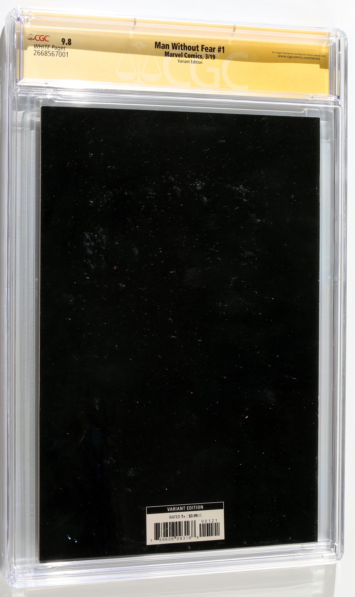 
                  
                    Man Without Fear #1 - Signed by Charlie Cox as Daredevil from Daredevil (CGC Signature Series 9.8) 2021
                  
                